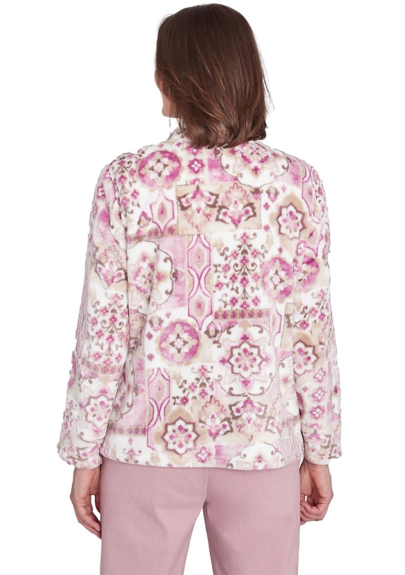 Womens Telluride Medallion Print Cozy Jacket