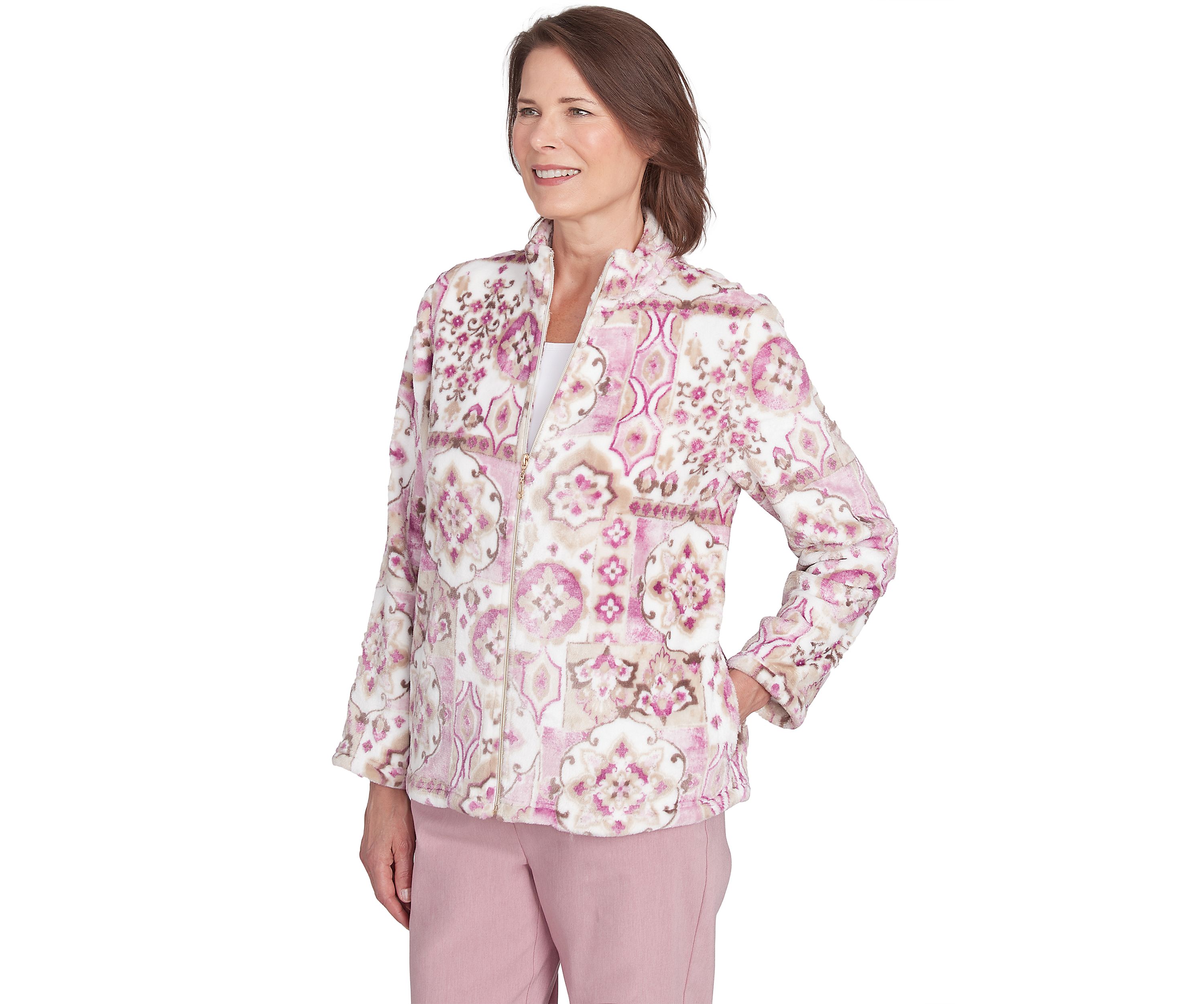 Womens Telluride Medallion Print Cozy Jacket