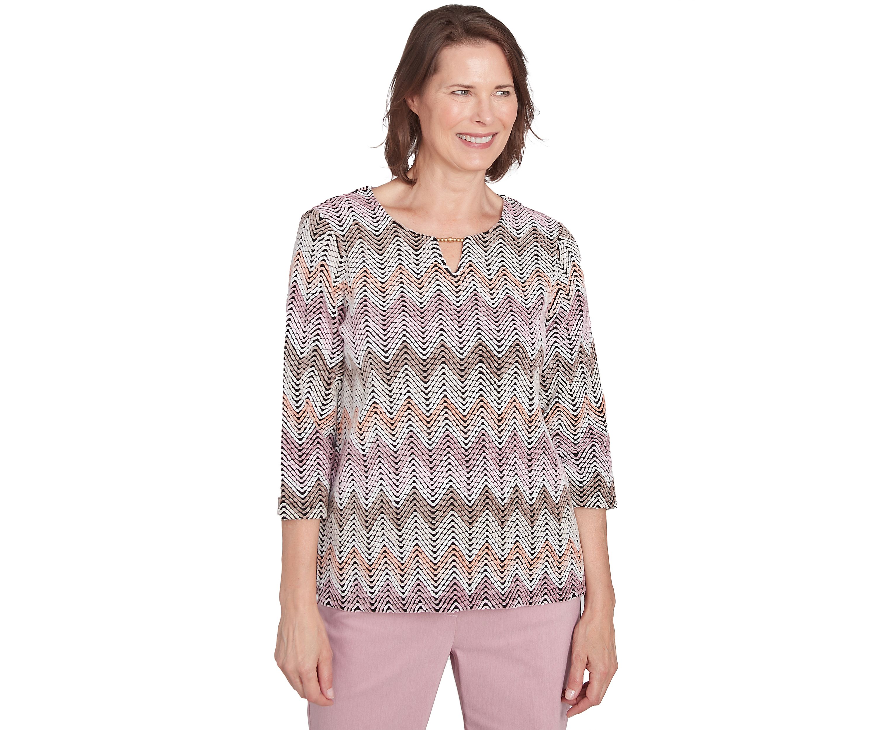 Womens Telluride Chenille Zig Zag T-Shirt