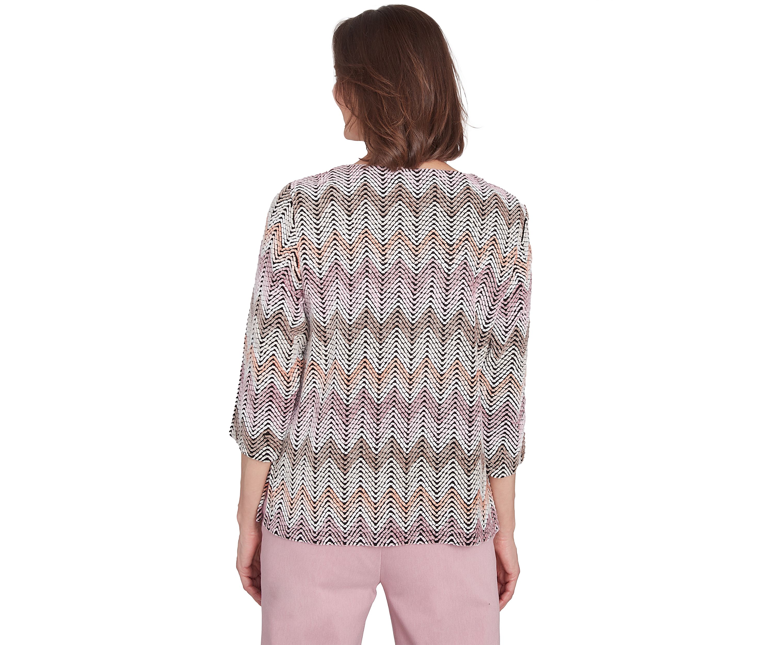 Womens Telluride Chenille Zig Zag T-Shirt