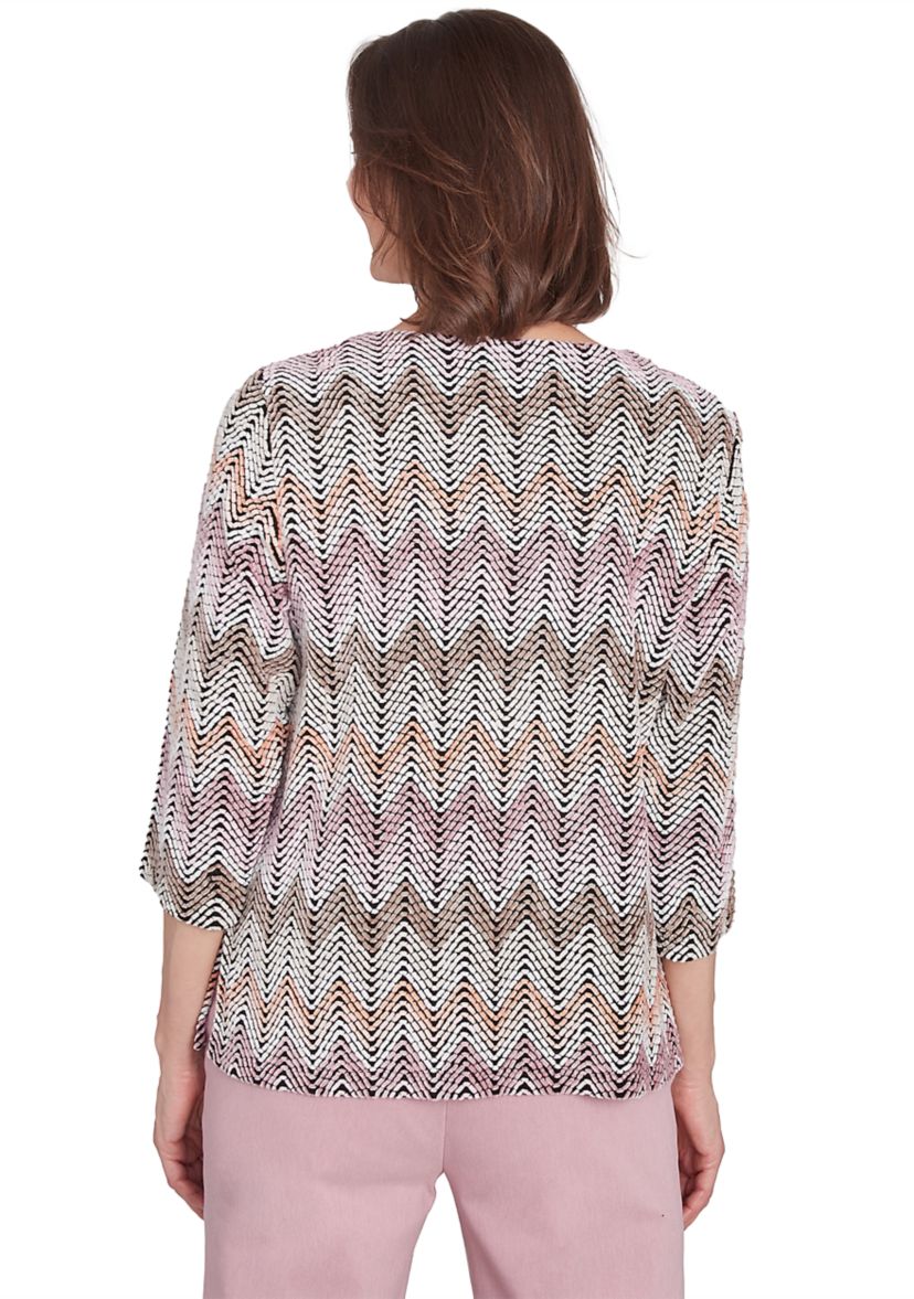 Womens Telluride Chenille Zig Zag T-Shirt