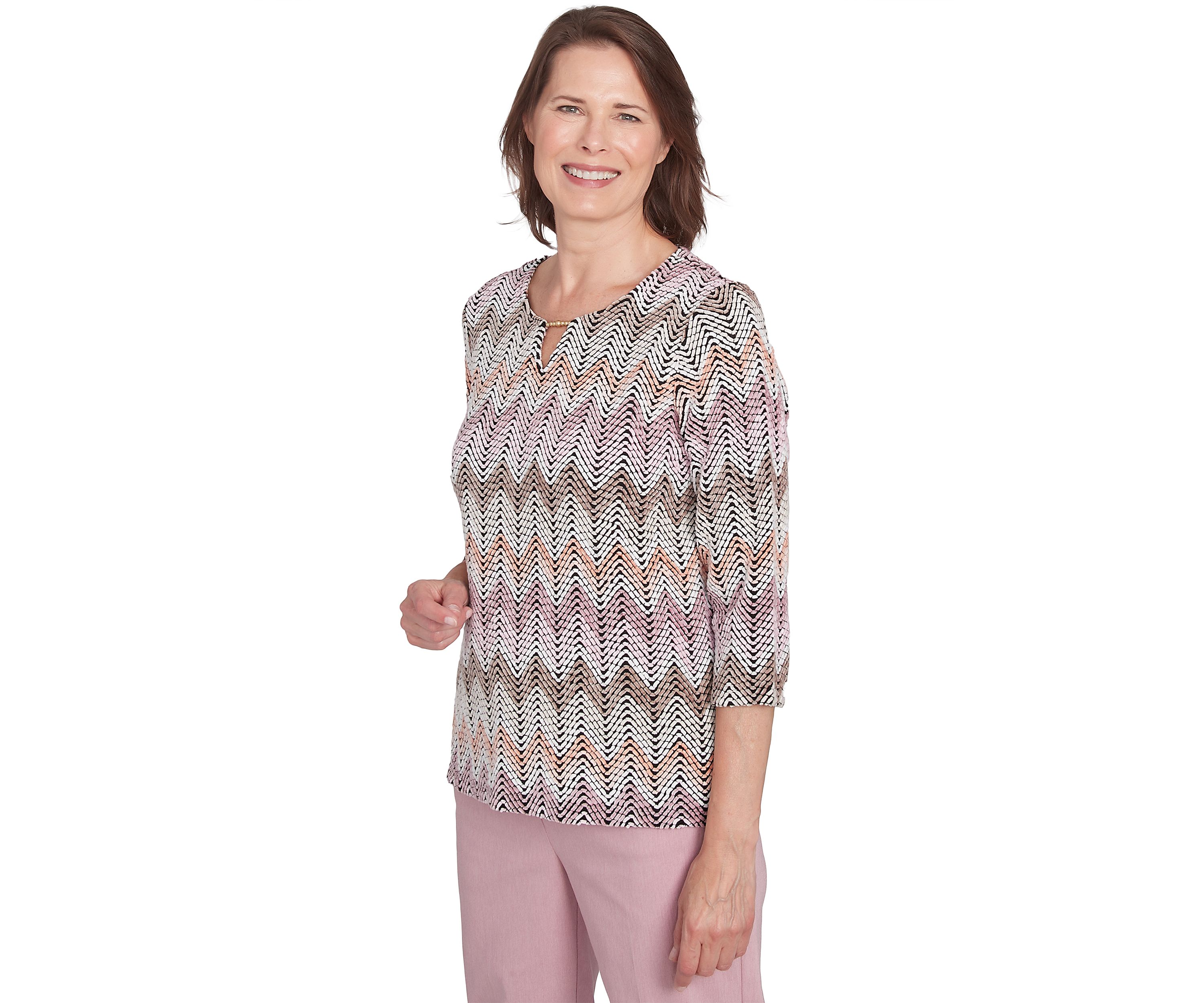 Womens Telluride Chenille Zig Zag T-Shirt