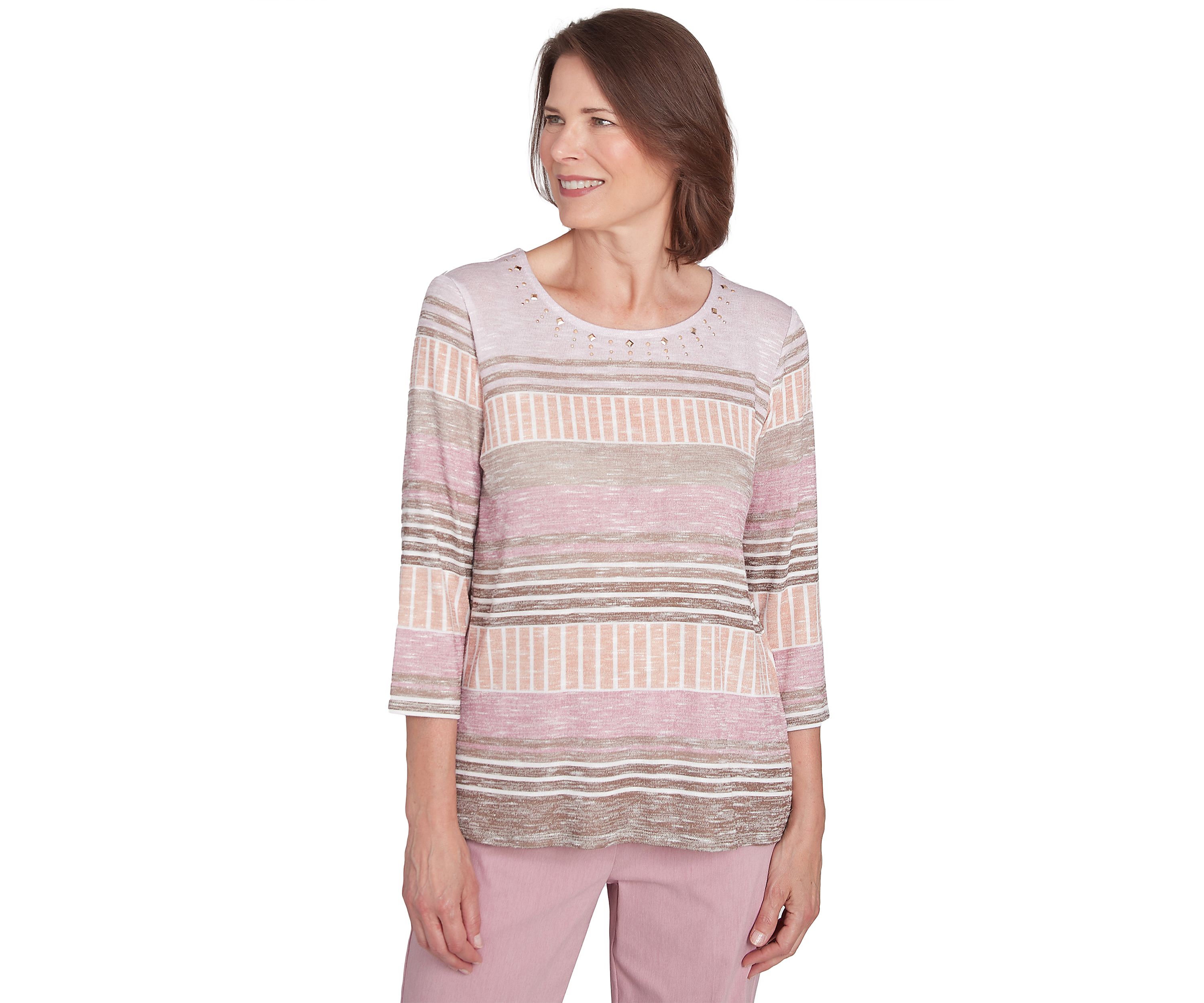 Womens Telluride Stripe Patchwork T-Shirt