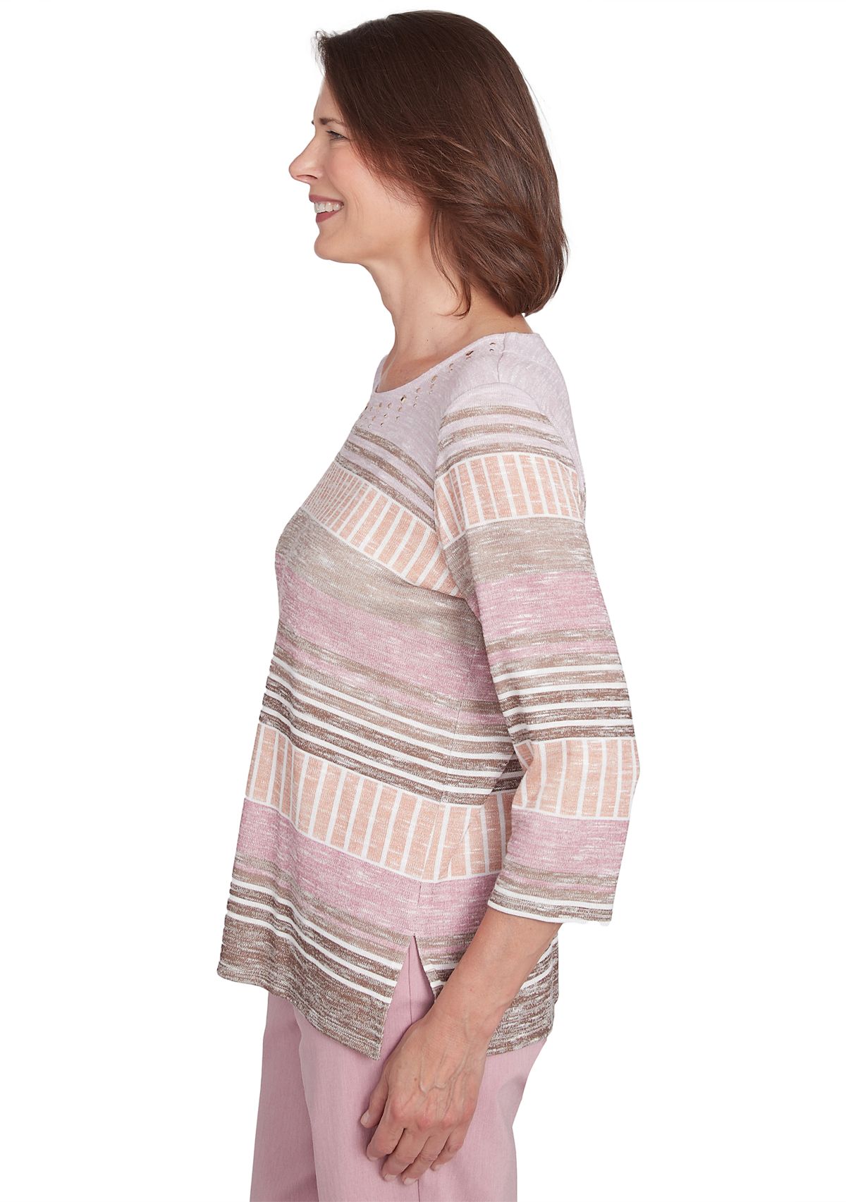 Womens Telluride Stripe Patchwork T-Shirt