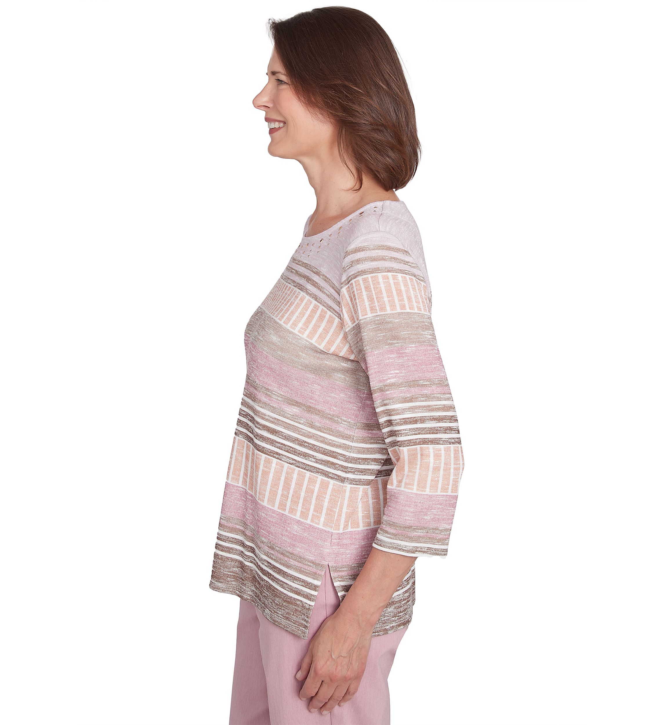 Womens Telluride Stripe Patchwork T-Shirt