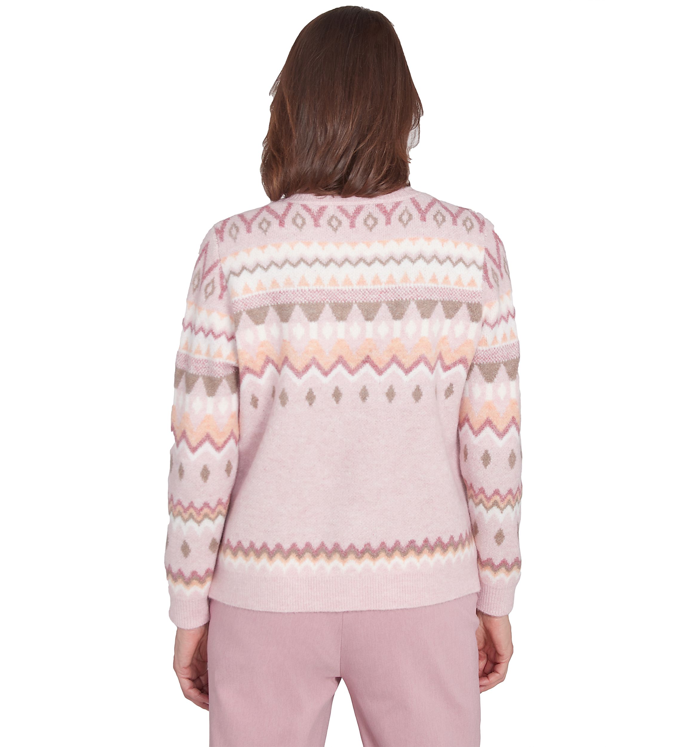 Womens Telluride Fairisle Sweater with Floral Embroidery