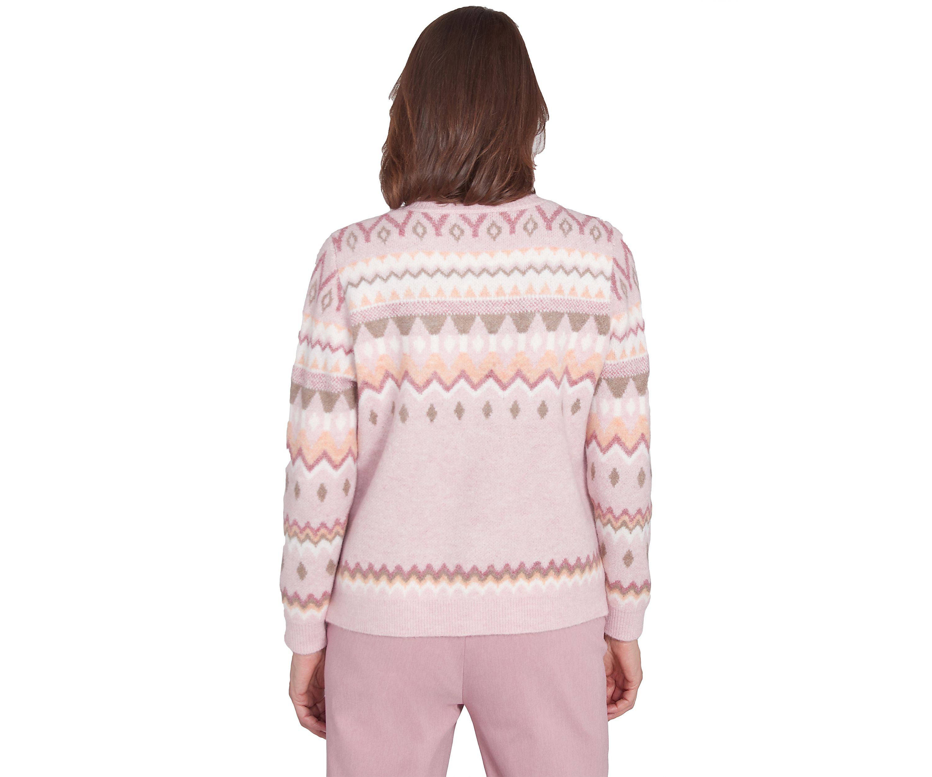 Womens Telluride Fairisle Sweater with Floral Embroidery