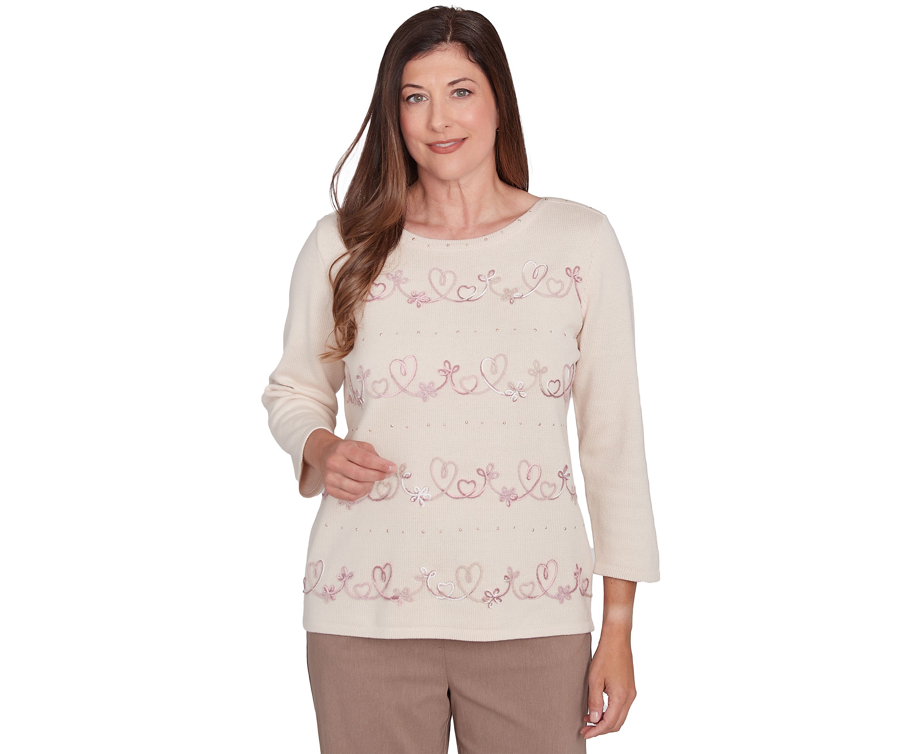 Womens Telluride Biadere Hearts Sweater 