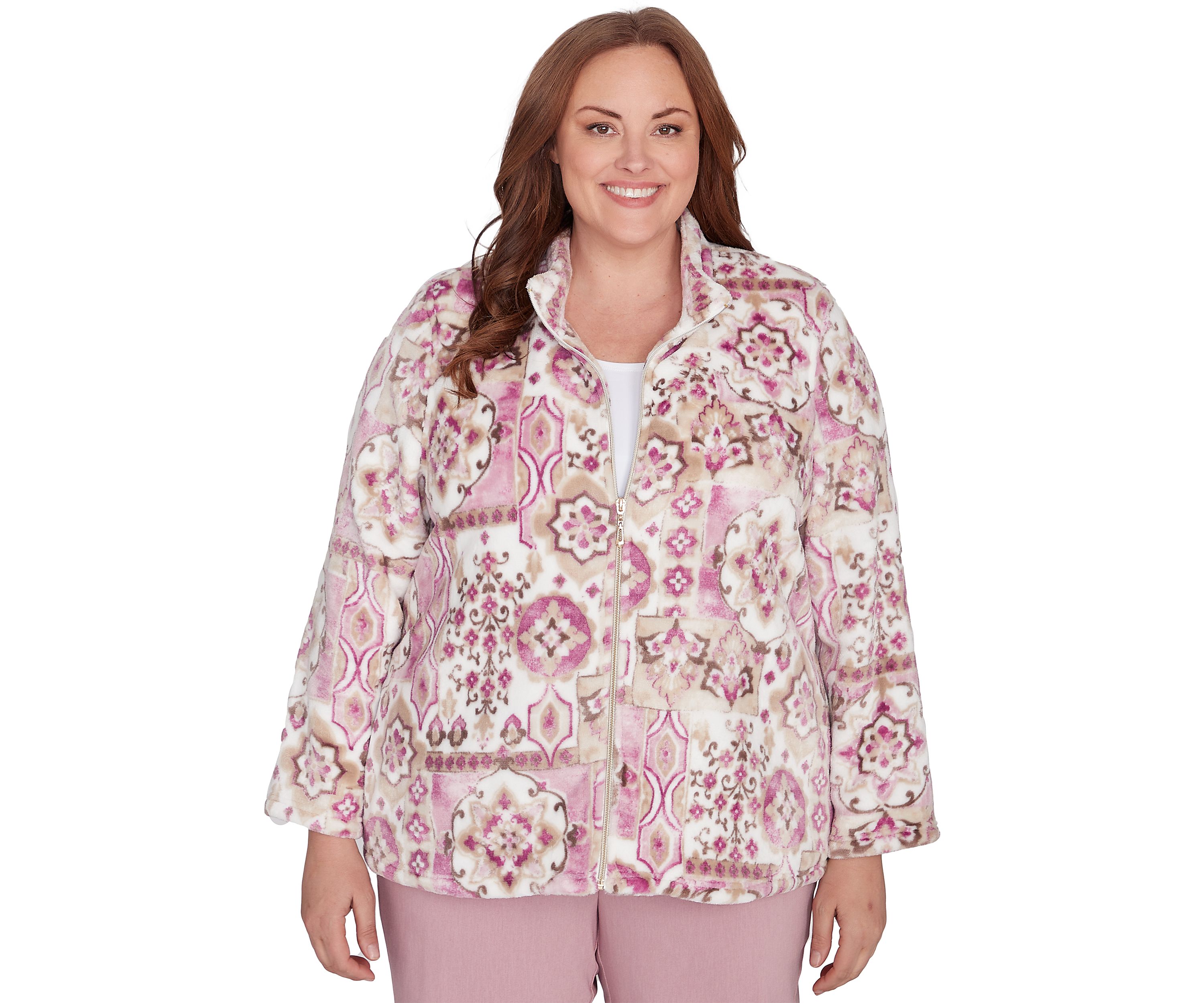 Plus Size Telluride Medallion Print Cozy Jacket