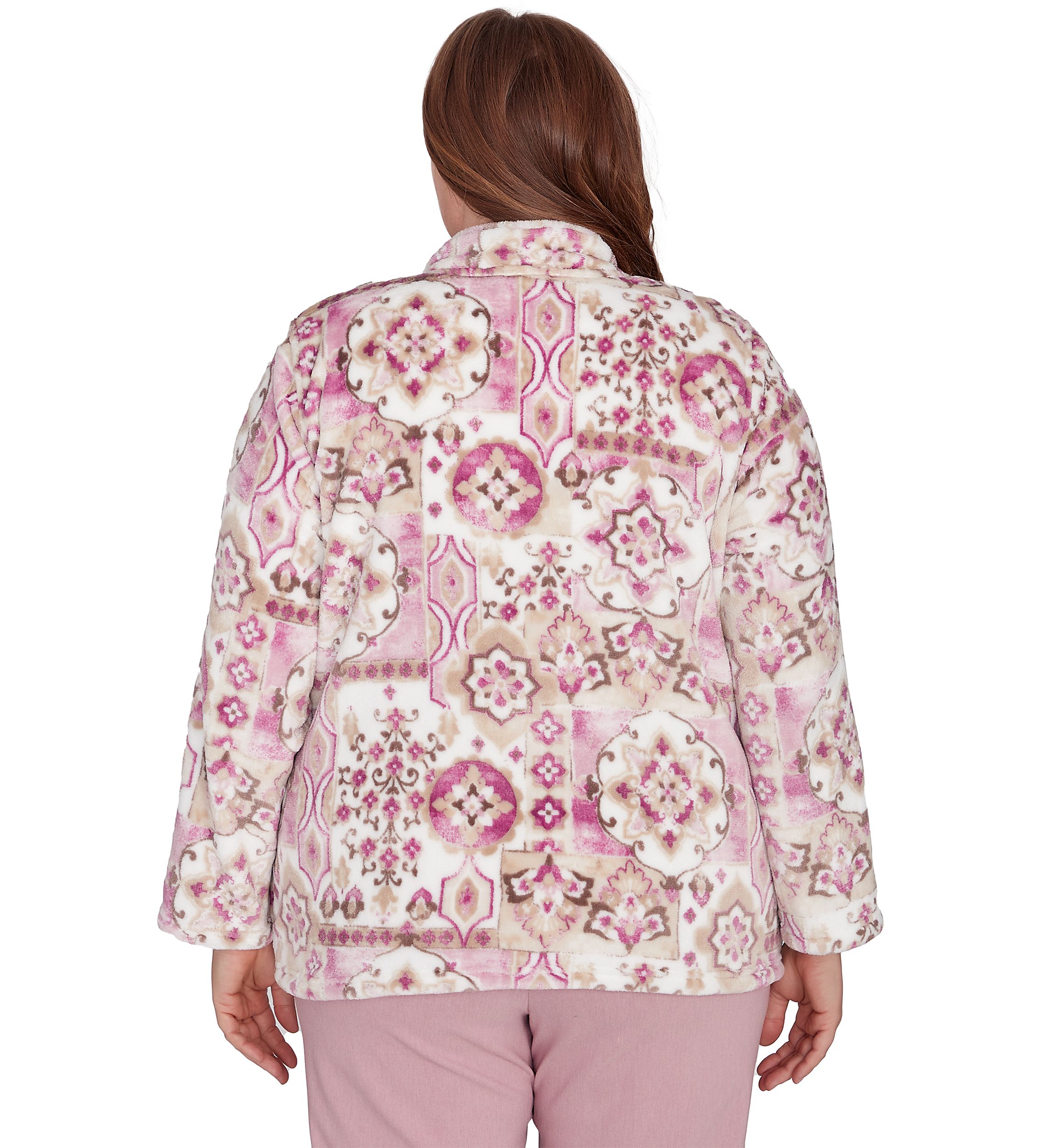 Plus Size Telluride Medallion Print Cozy Jacket