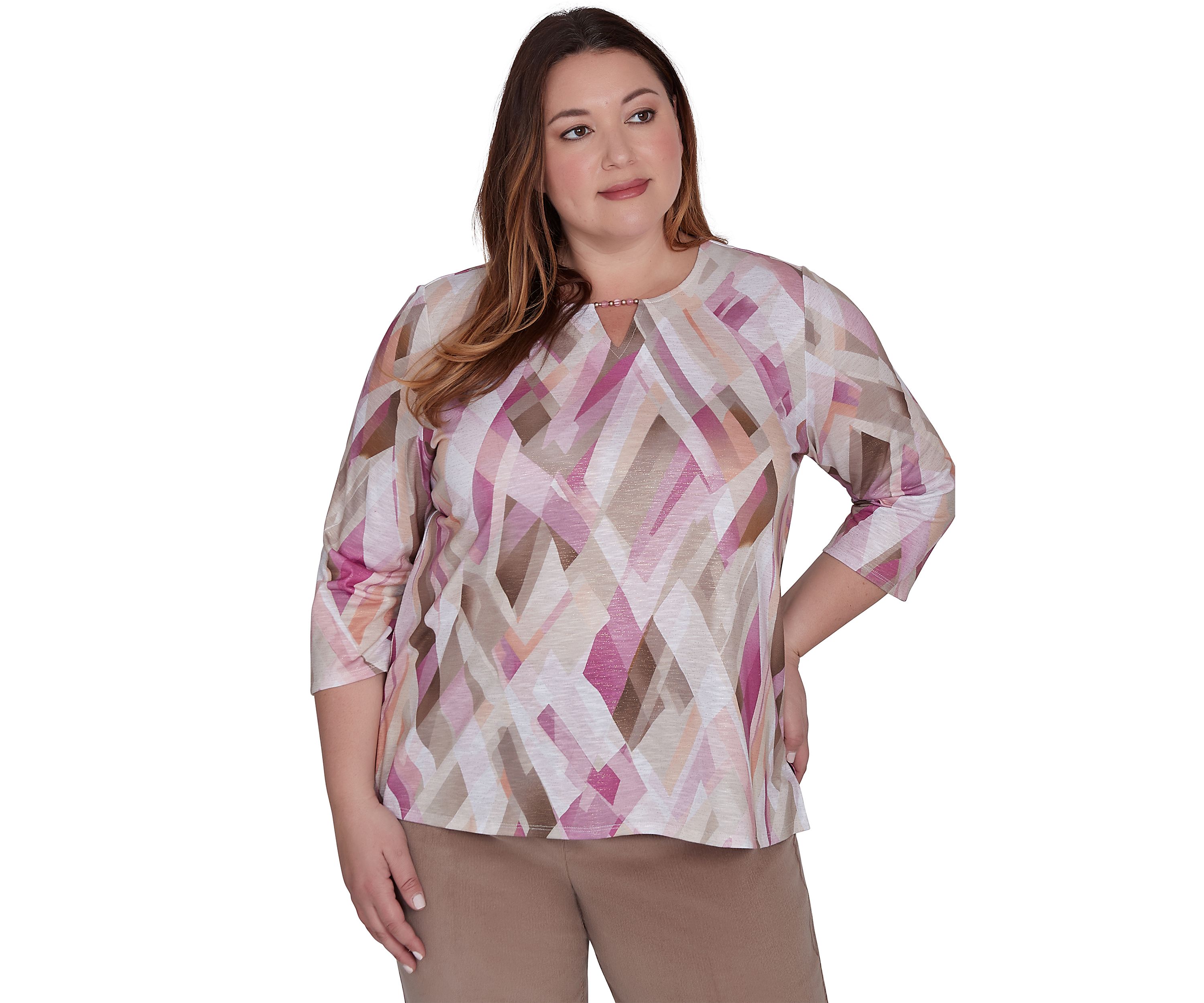 Plus Size Telluride Geometric Top