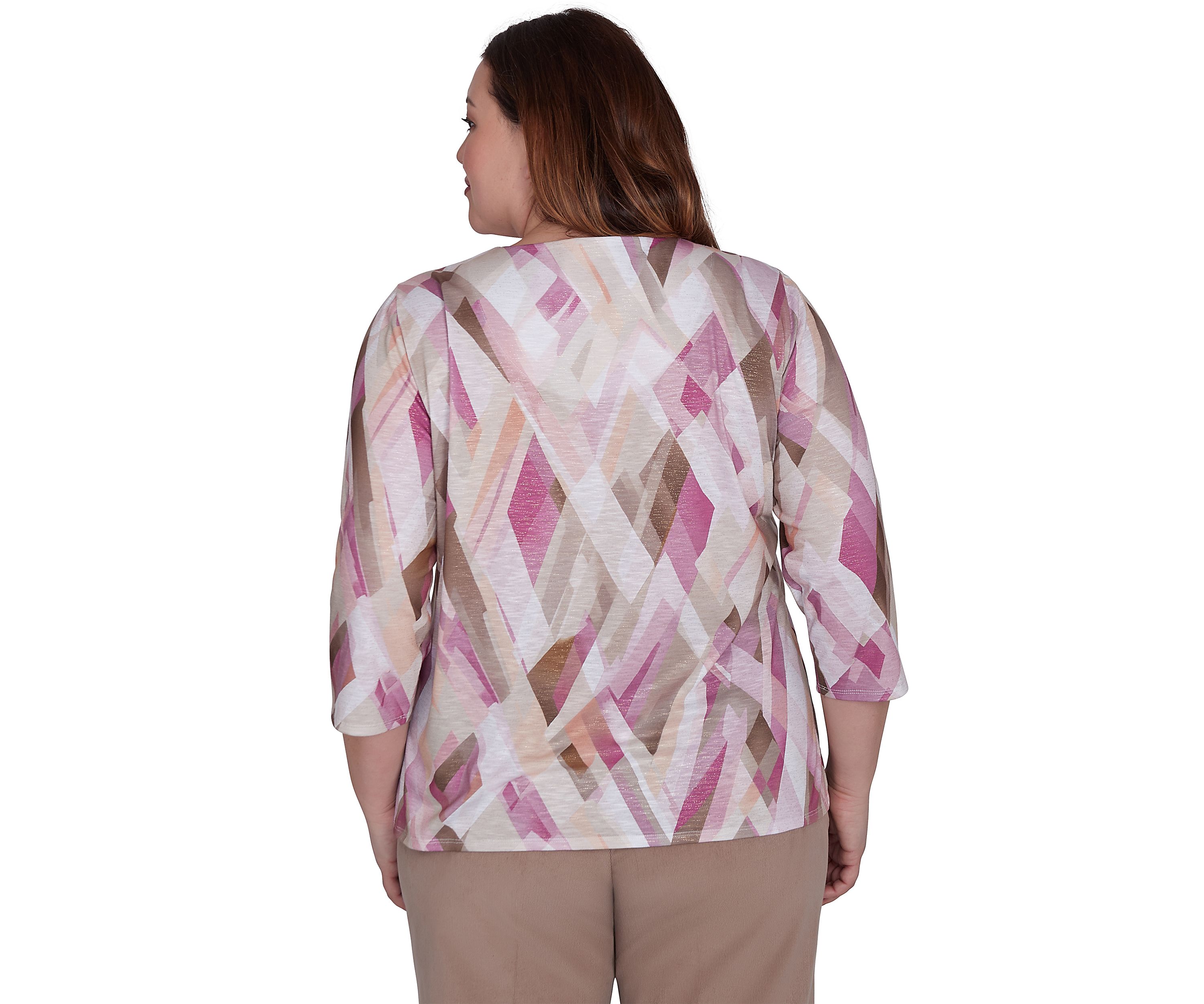 Plus Size Telluride Geometric Top
