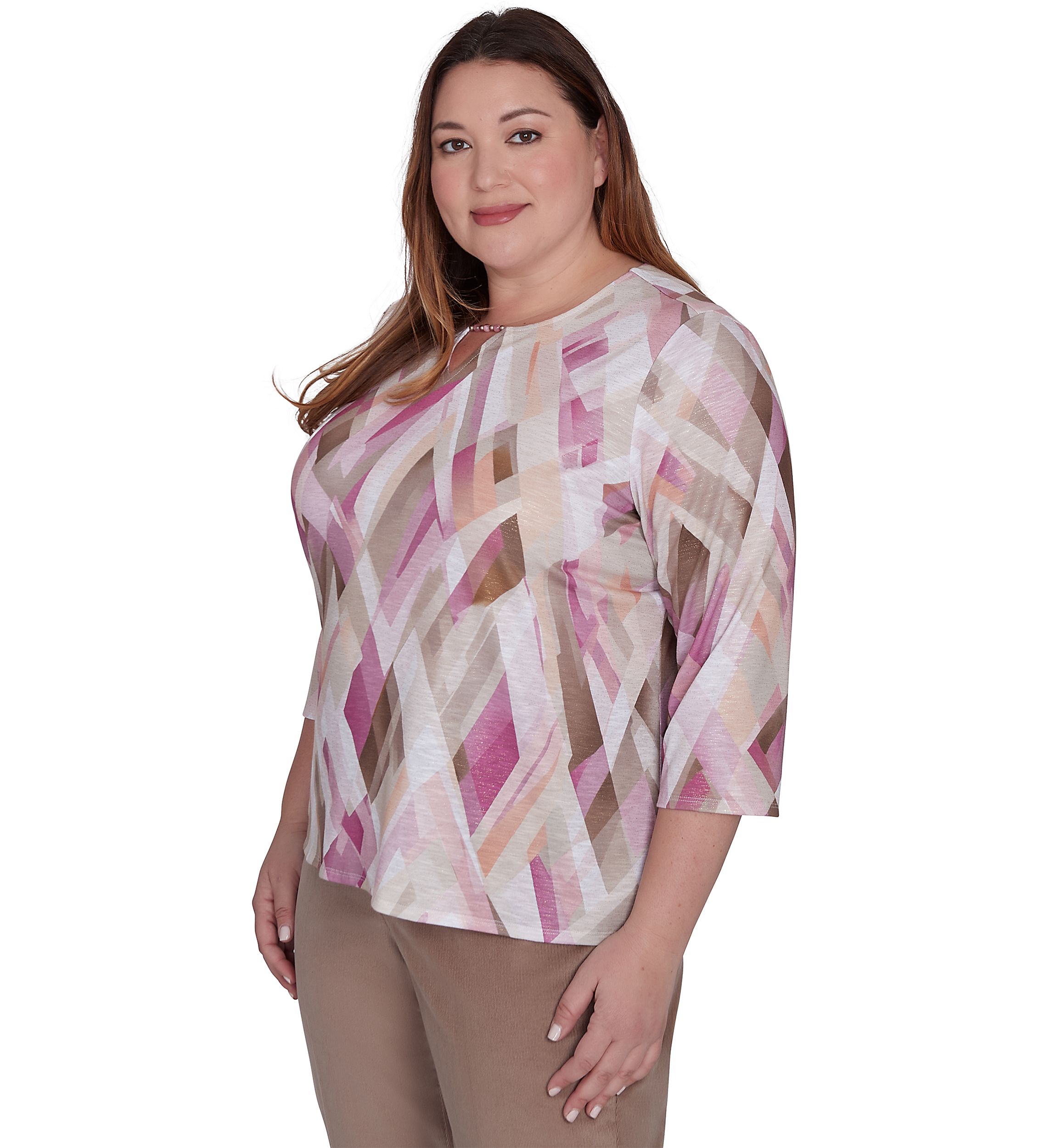 Plus Size Telluride Geometric Top