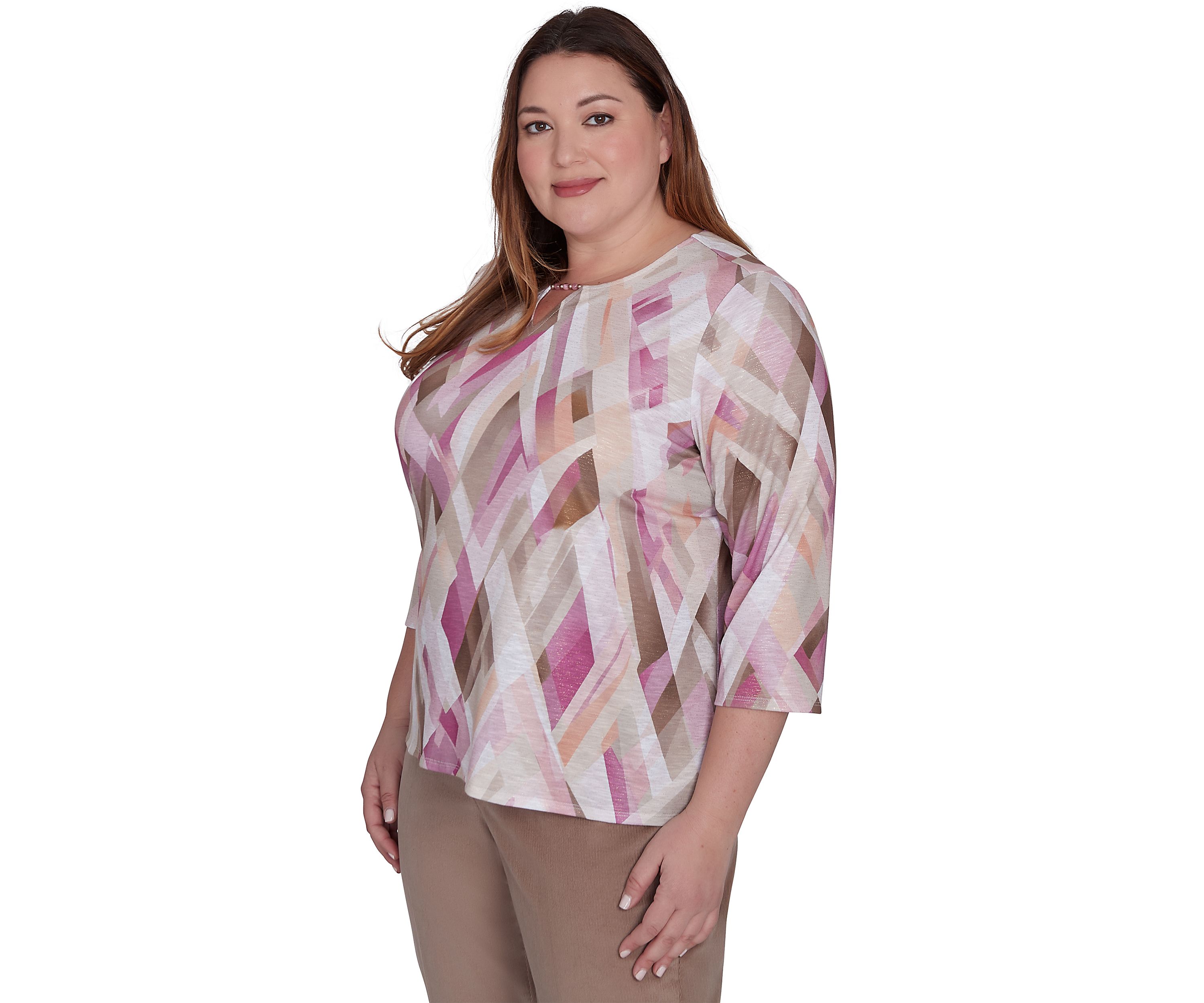 Plus Size Telluride Geometric Top