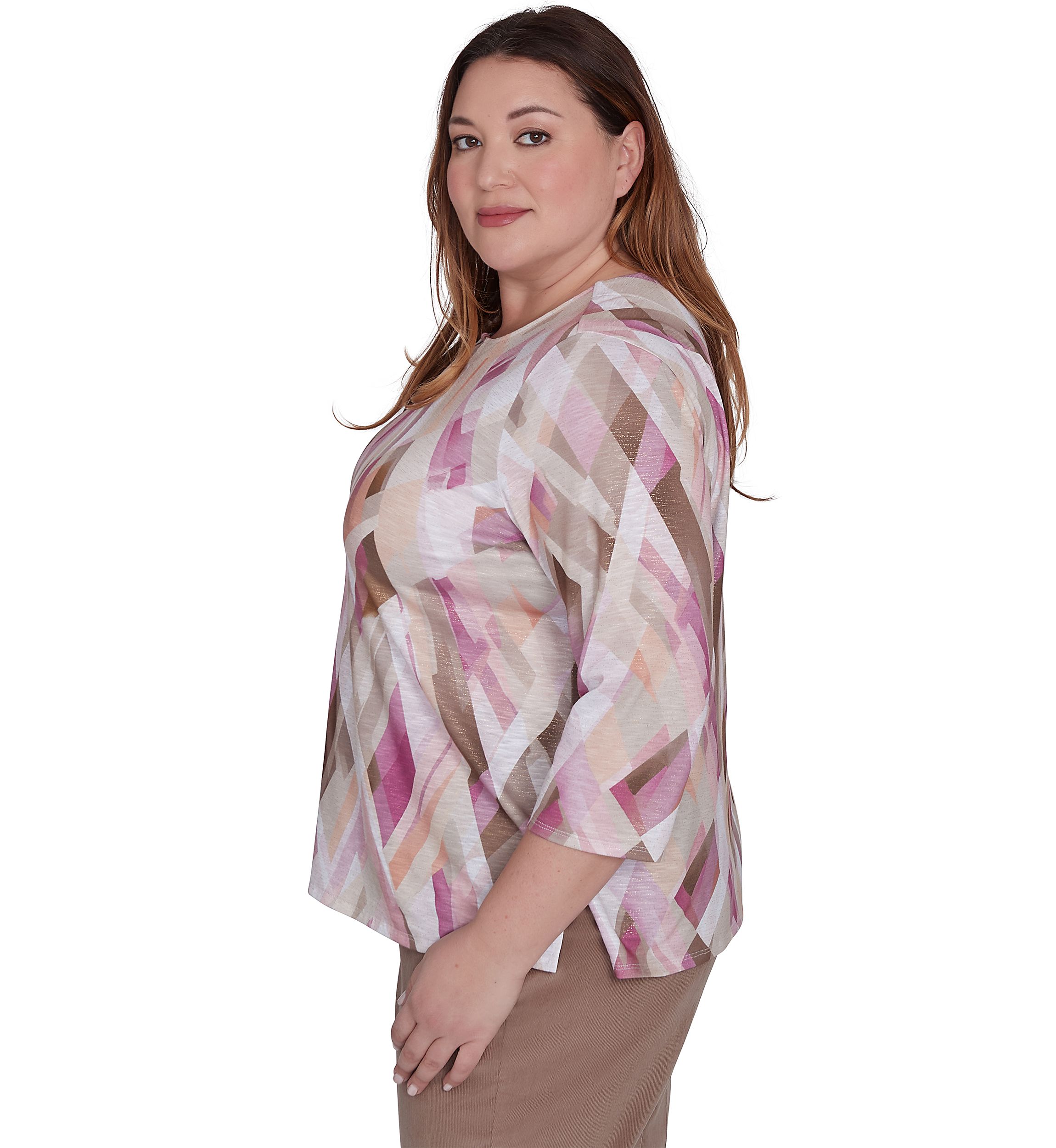 Plus Size Telluride Geometric Top