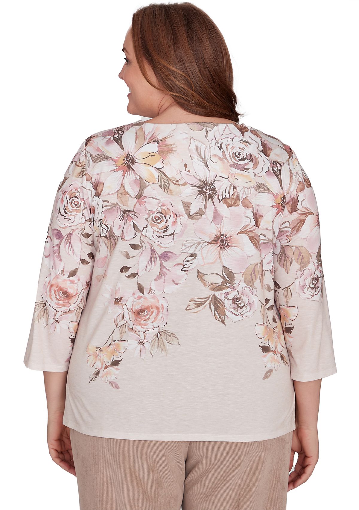 Plus Size Telluride Floral Yoke Top