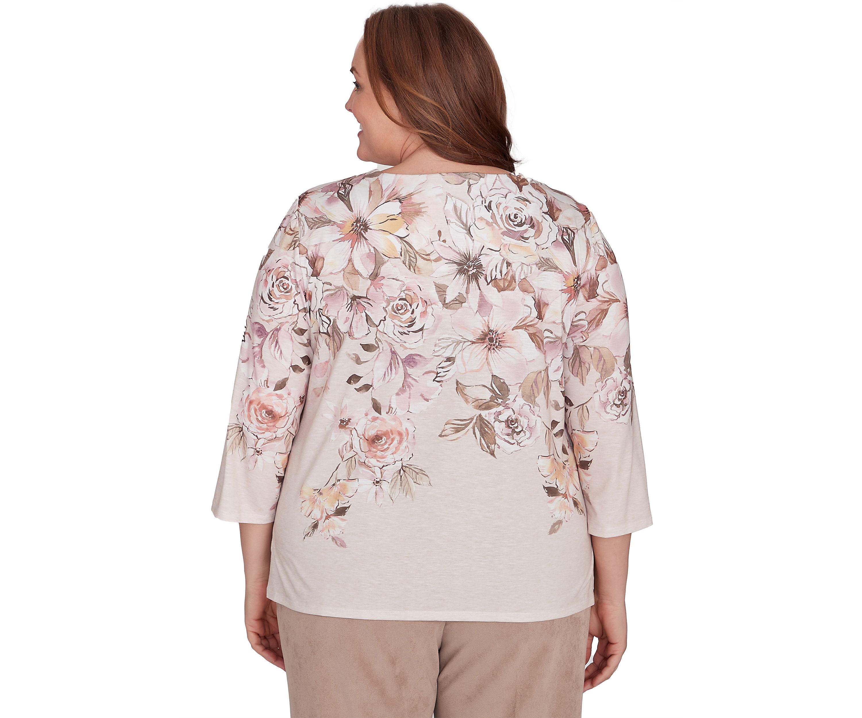 Plus Size Telluride Floral Yoke Top