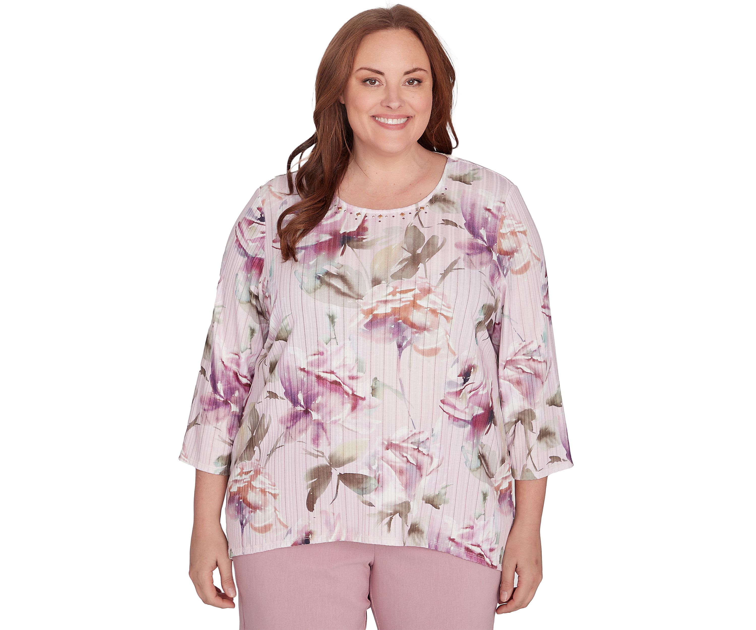 Plus Size Telluride Romantic Flowers Top