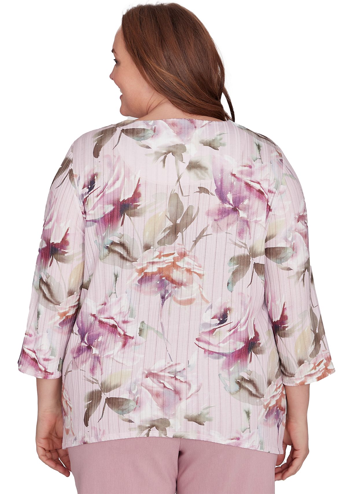 Plus Size Telluride Romantic Flowers Top