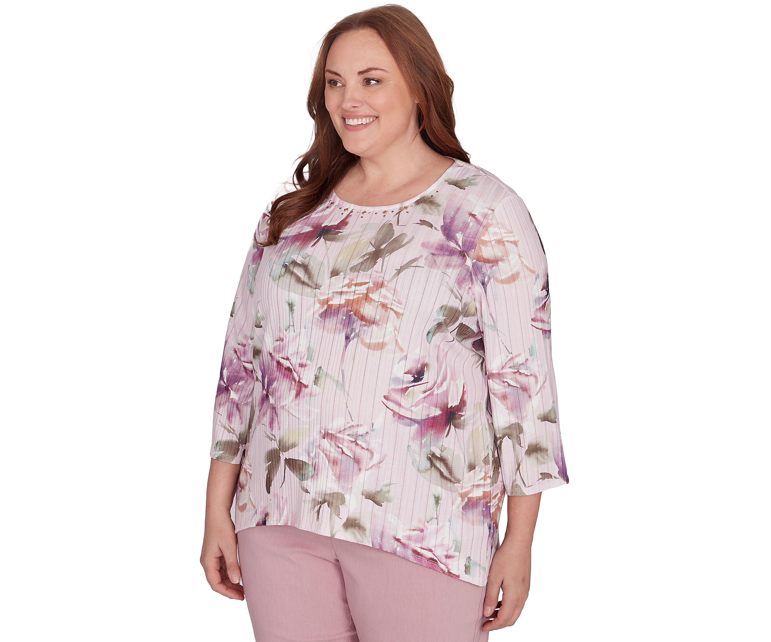 Plus Size Telluride Romantic Flowers Top