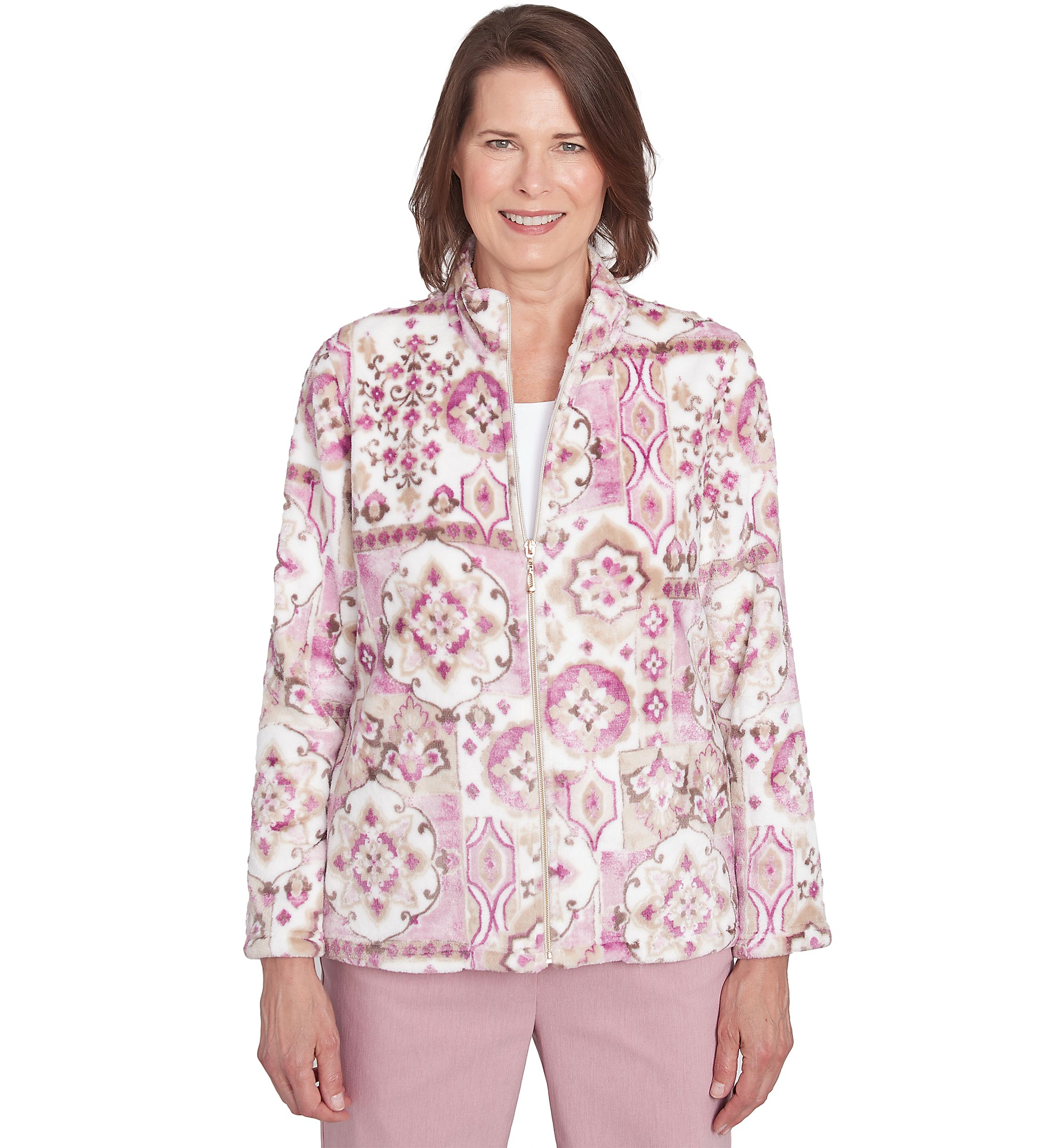 Petite Telluride Medallion Print Cozy Jacket