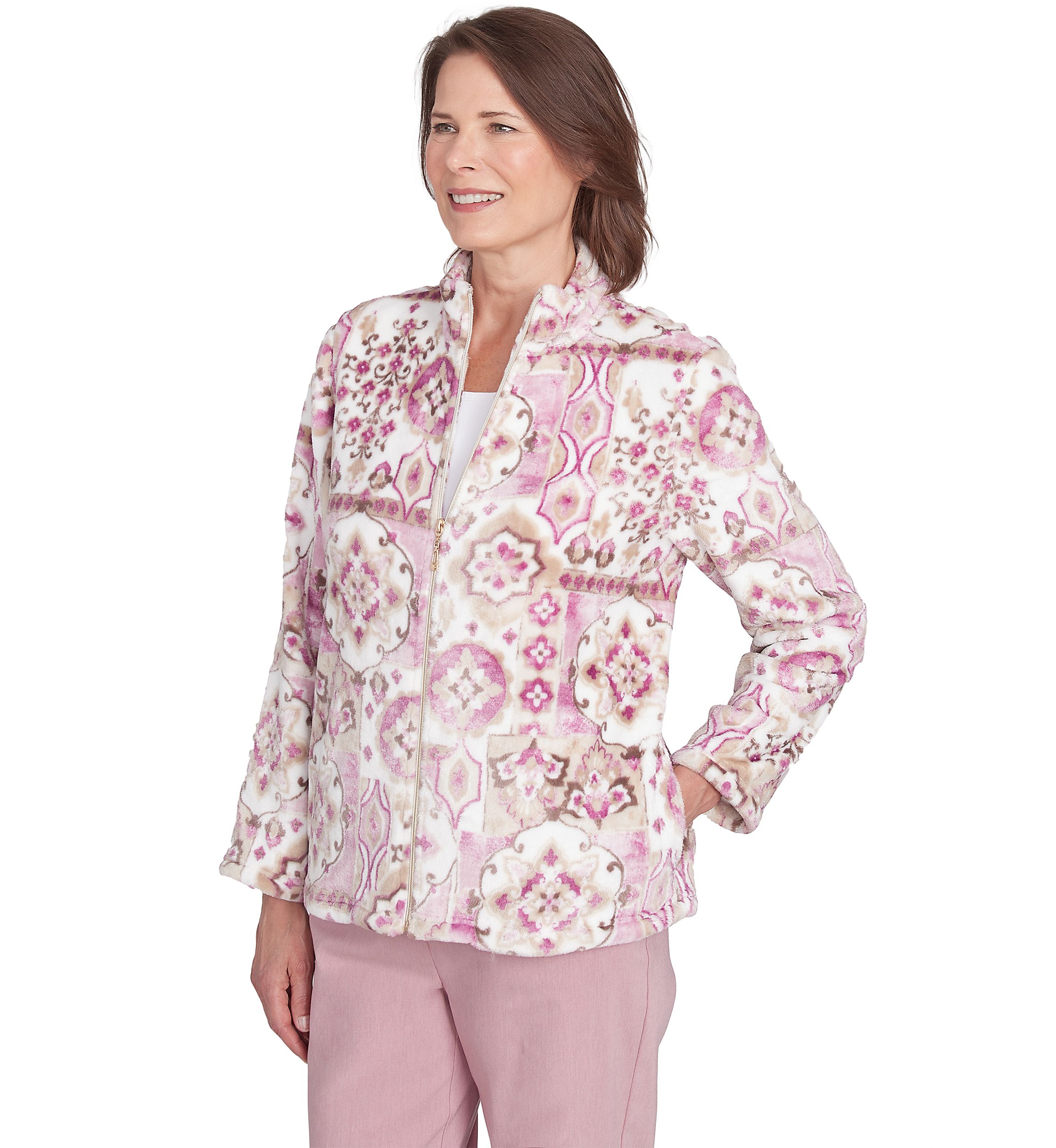 Petite Telluride Medallion Print Cozy Jacket
