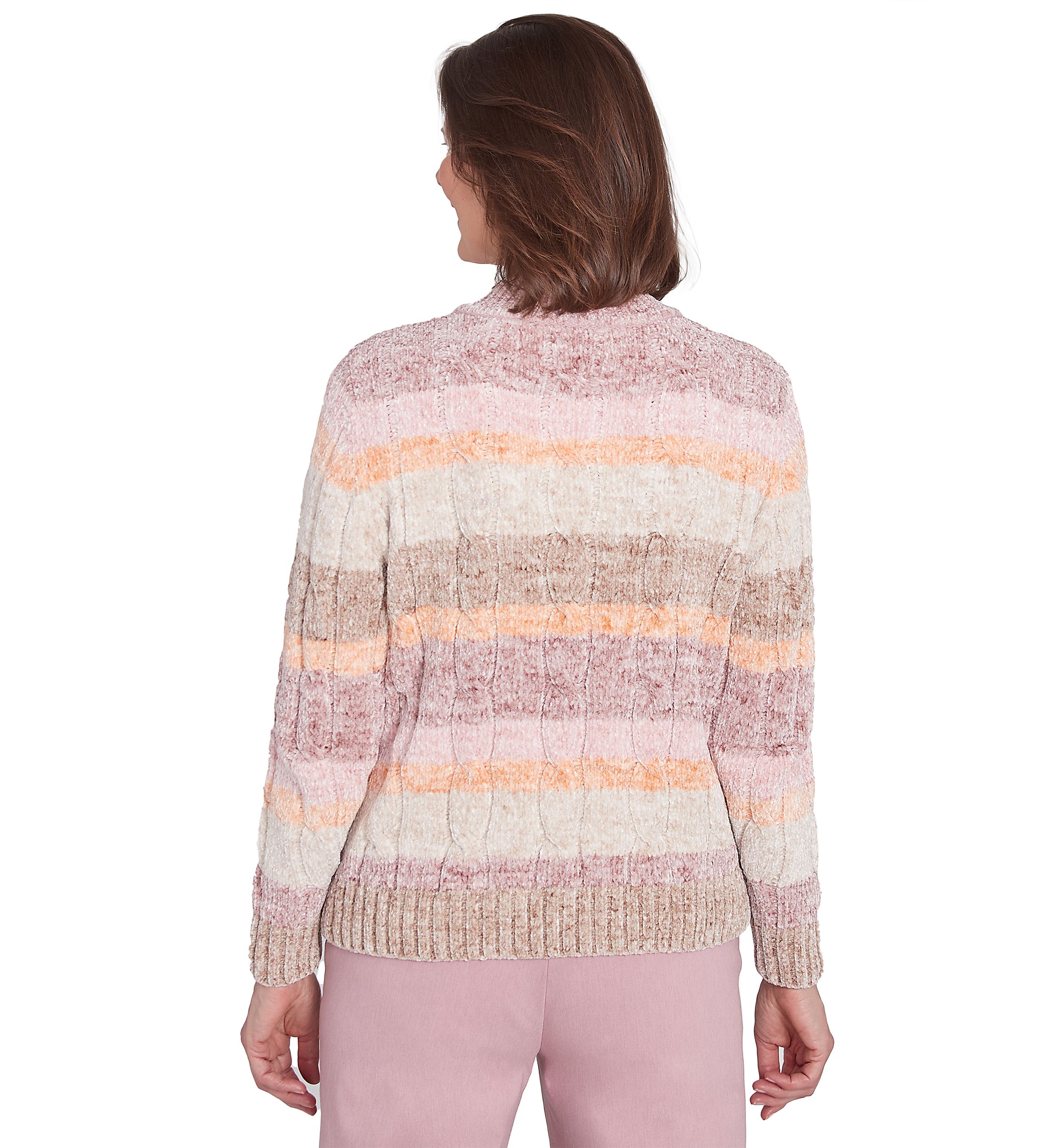 Petite Telluride Spray Dye Chenille Stripe Sweater