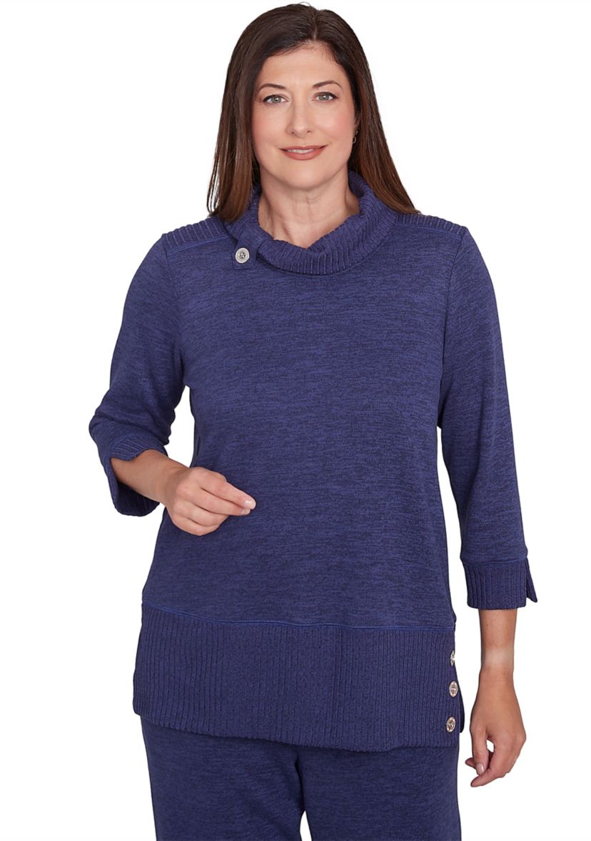 Womens French Quarter Spliced Rib Top