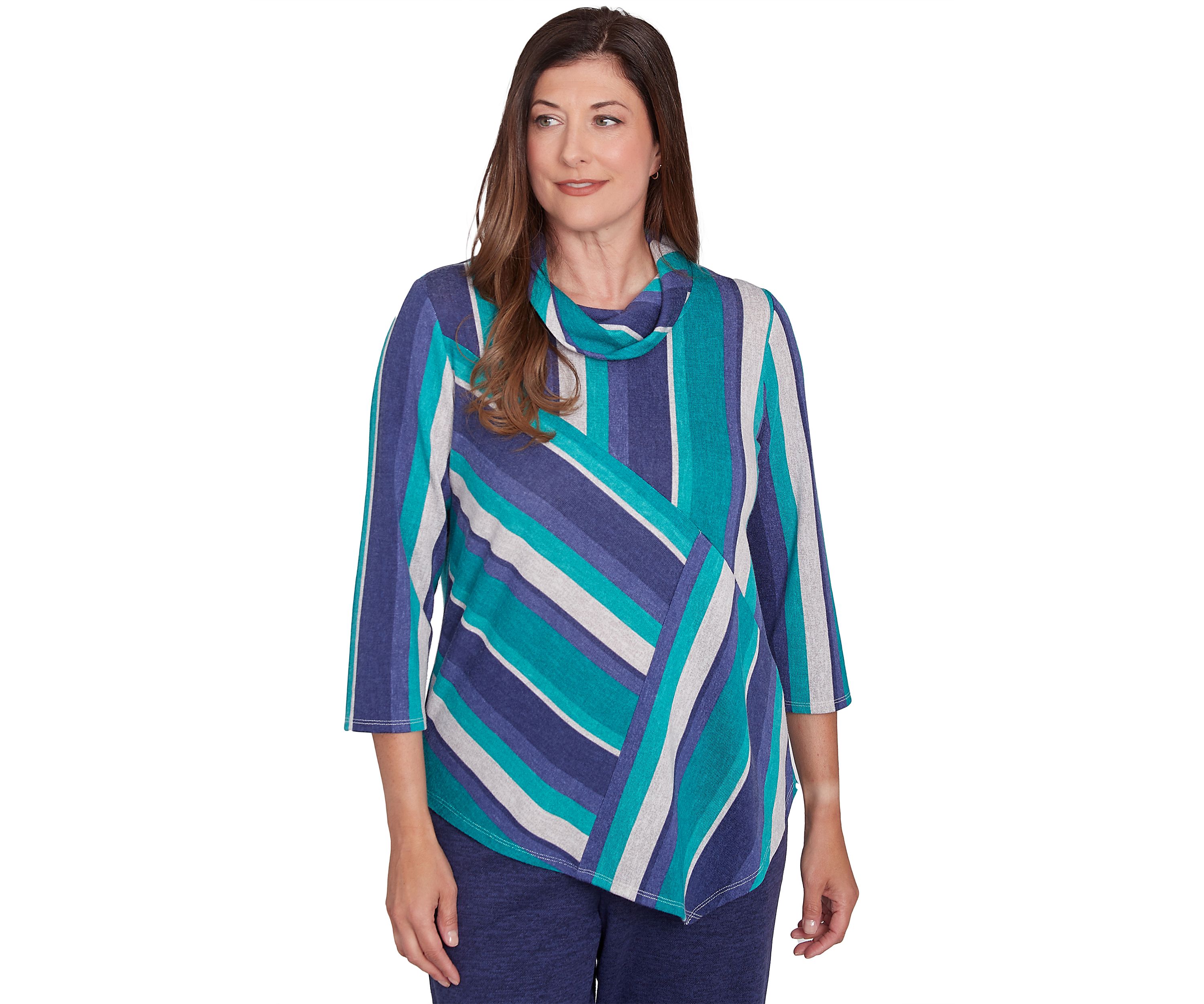 Womens French Quarter Spliced Stripe Top
