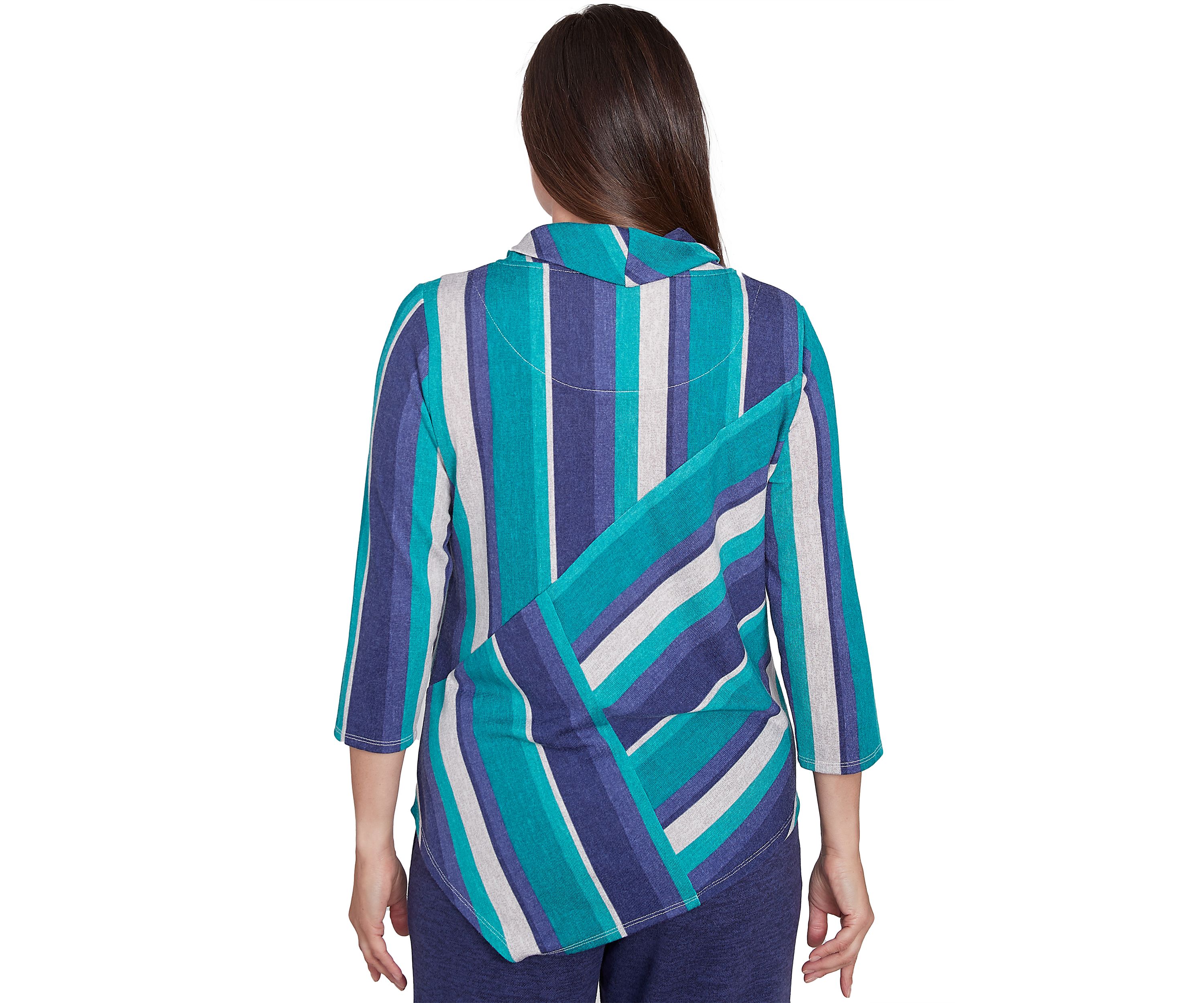 Womens French Quarter Spliced Stripe Top