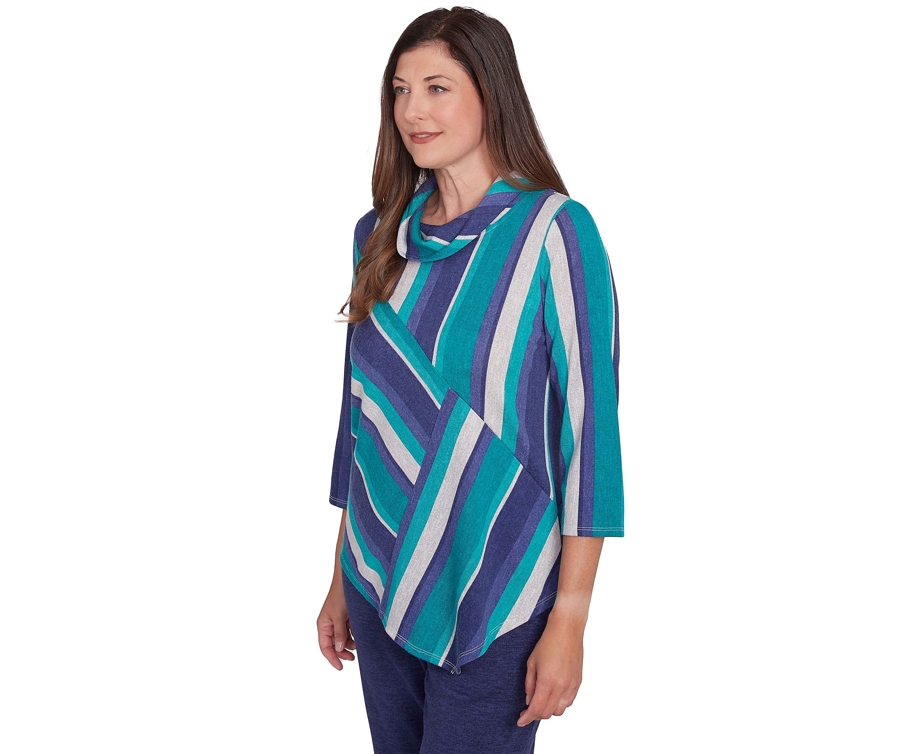 Womens French Quarter Spliced Stripe Top