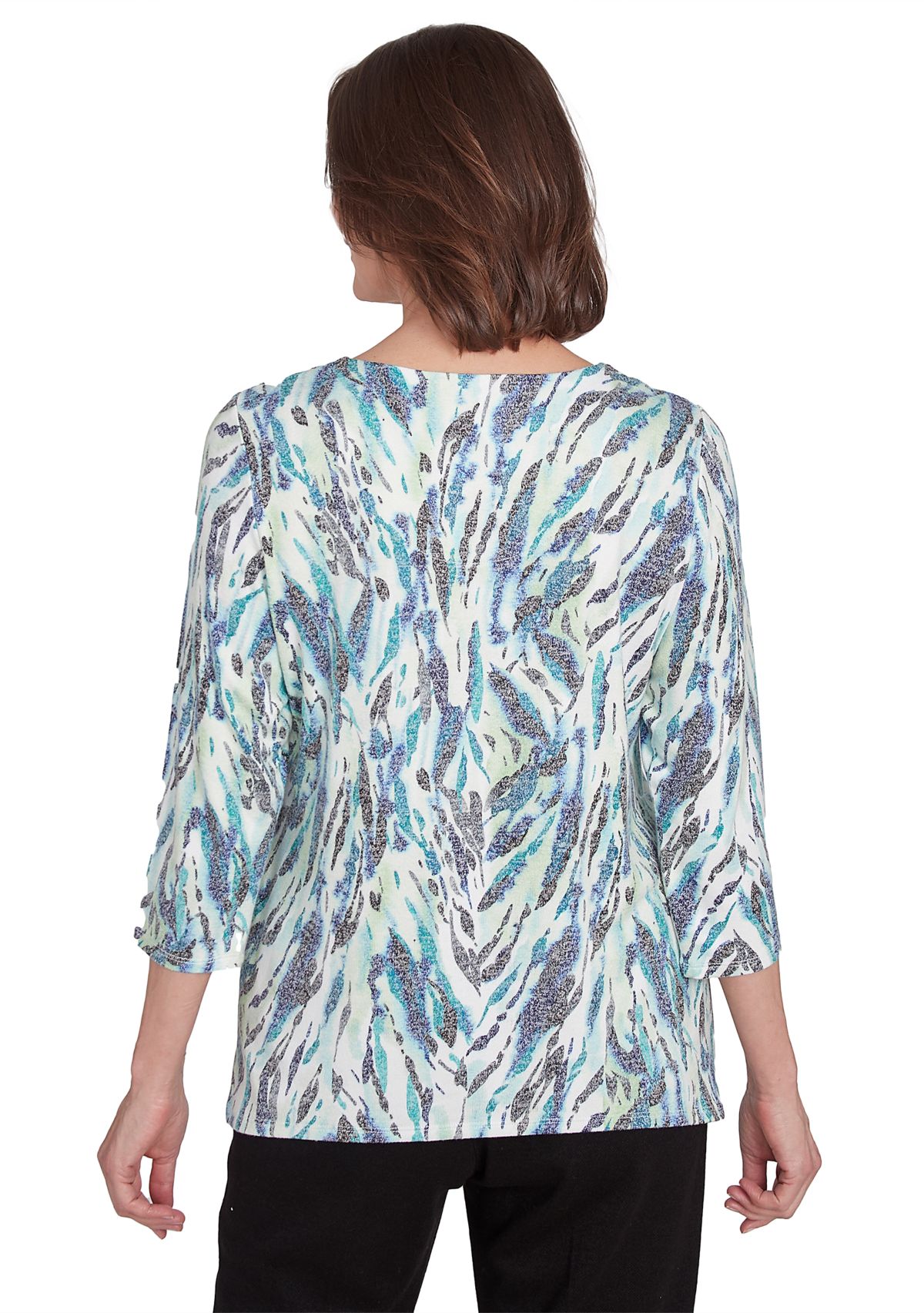 Womens French Quarter Animal Print Top