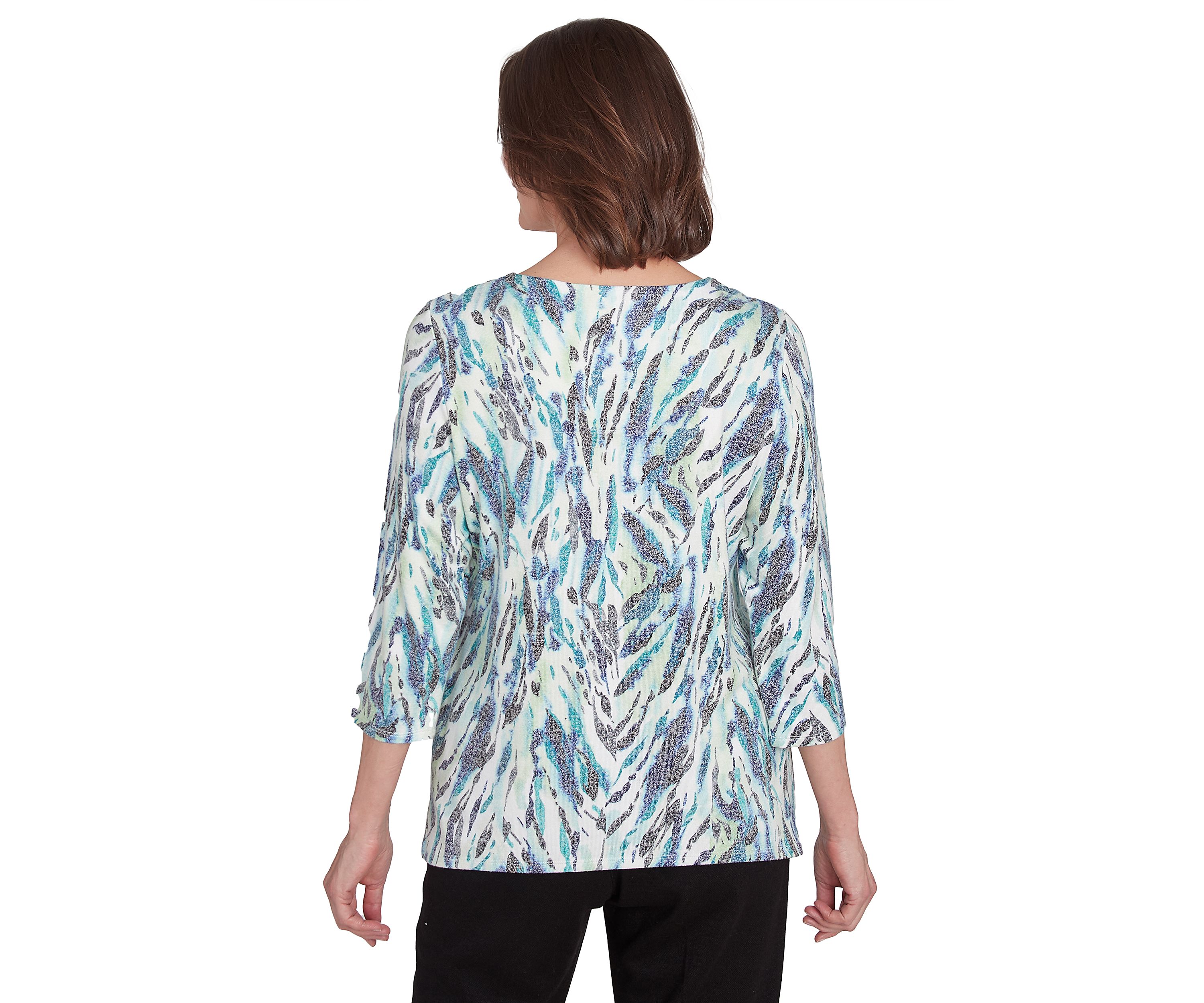 Womens French Quarter Animal Print Top