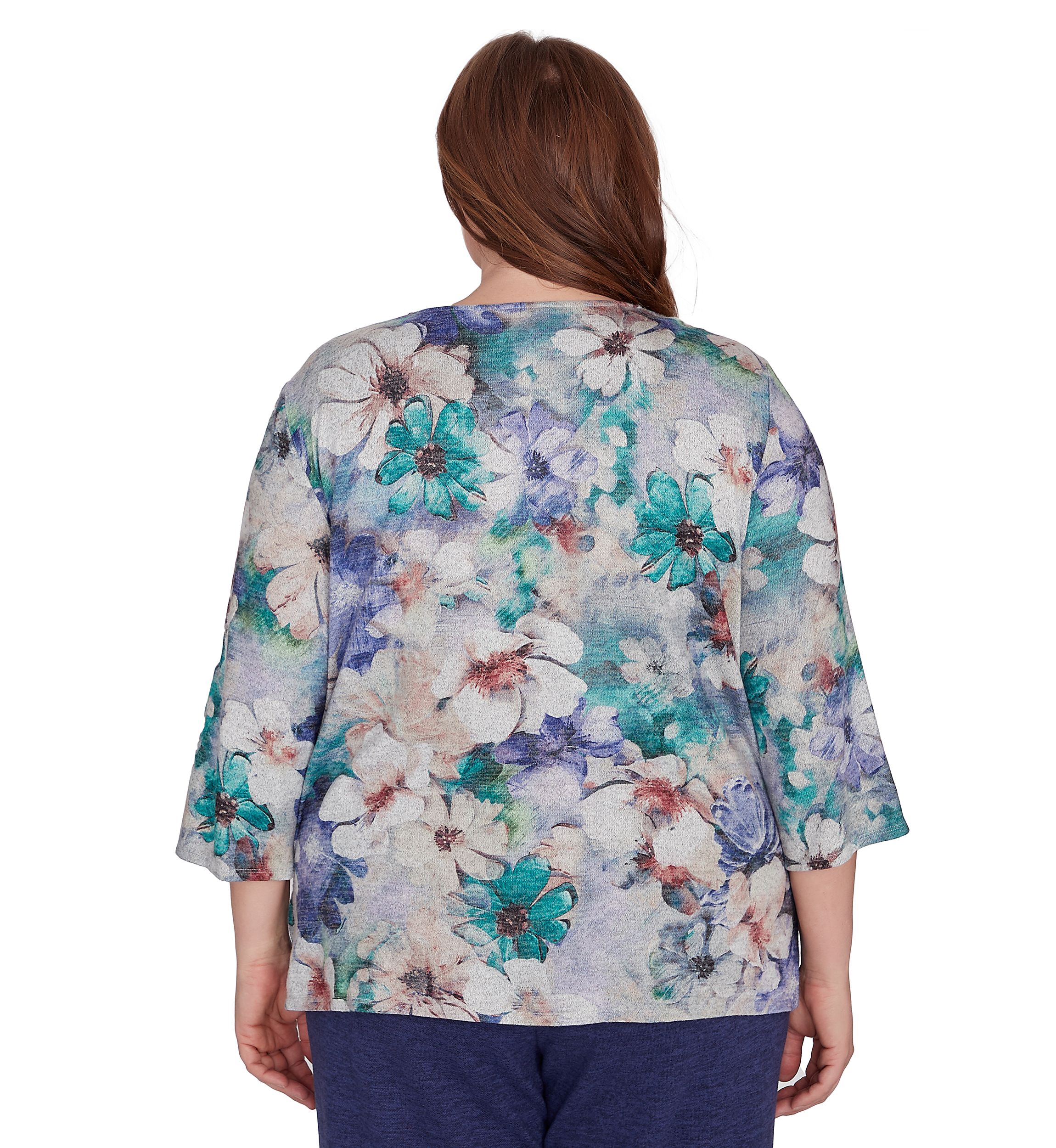Plus Size French Quarter Watercolor Floral Melange