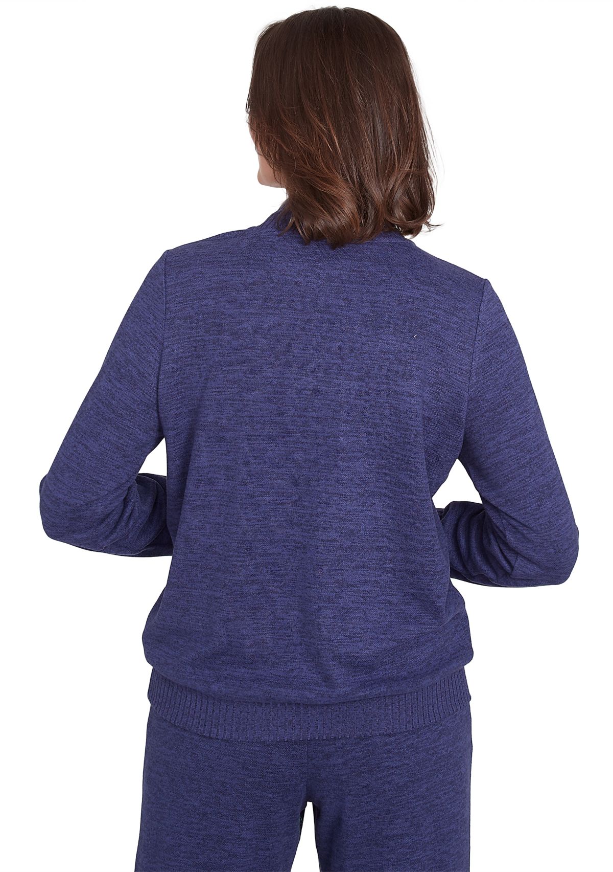 Petite French Quarter Paisley Embroidered Envelope Neck Sweater 