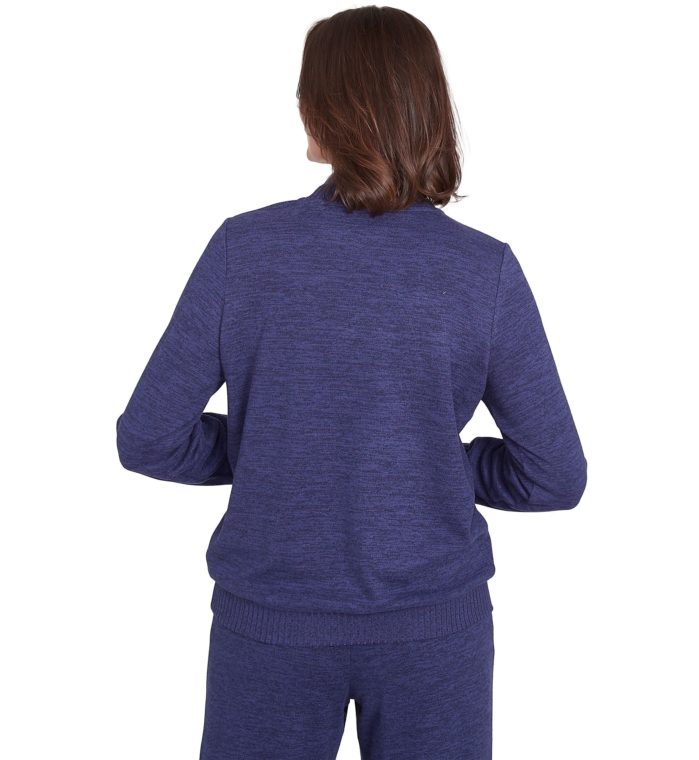 Petite French Quarter Paisley Embroidered Envelope Neck Sweater 