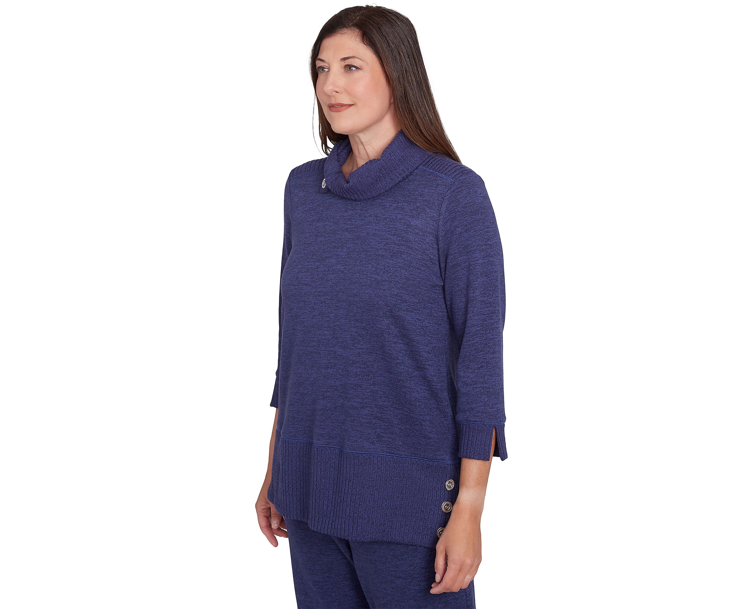 Petite French Quarter Spliced Ribbed Sweater