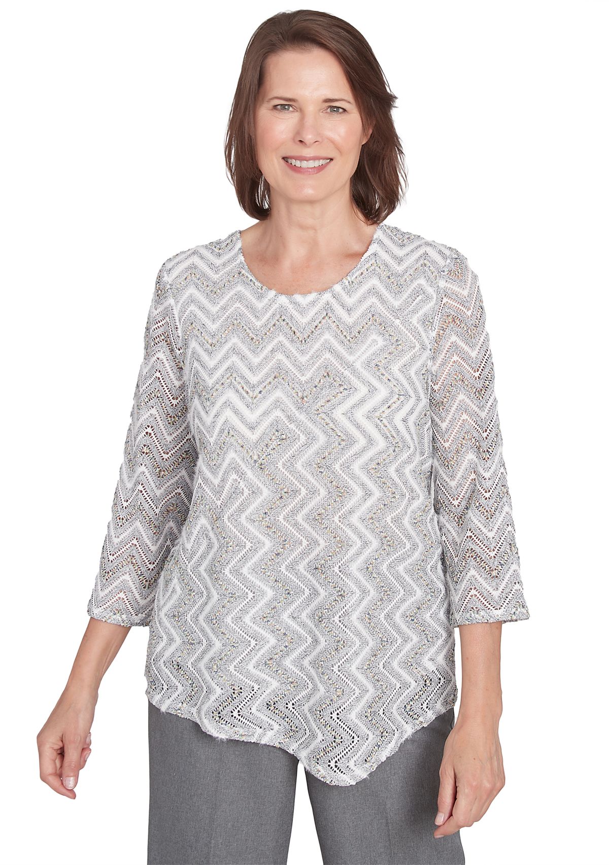 Womens Copenhagen Spliced Zig Zag T-Shirt