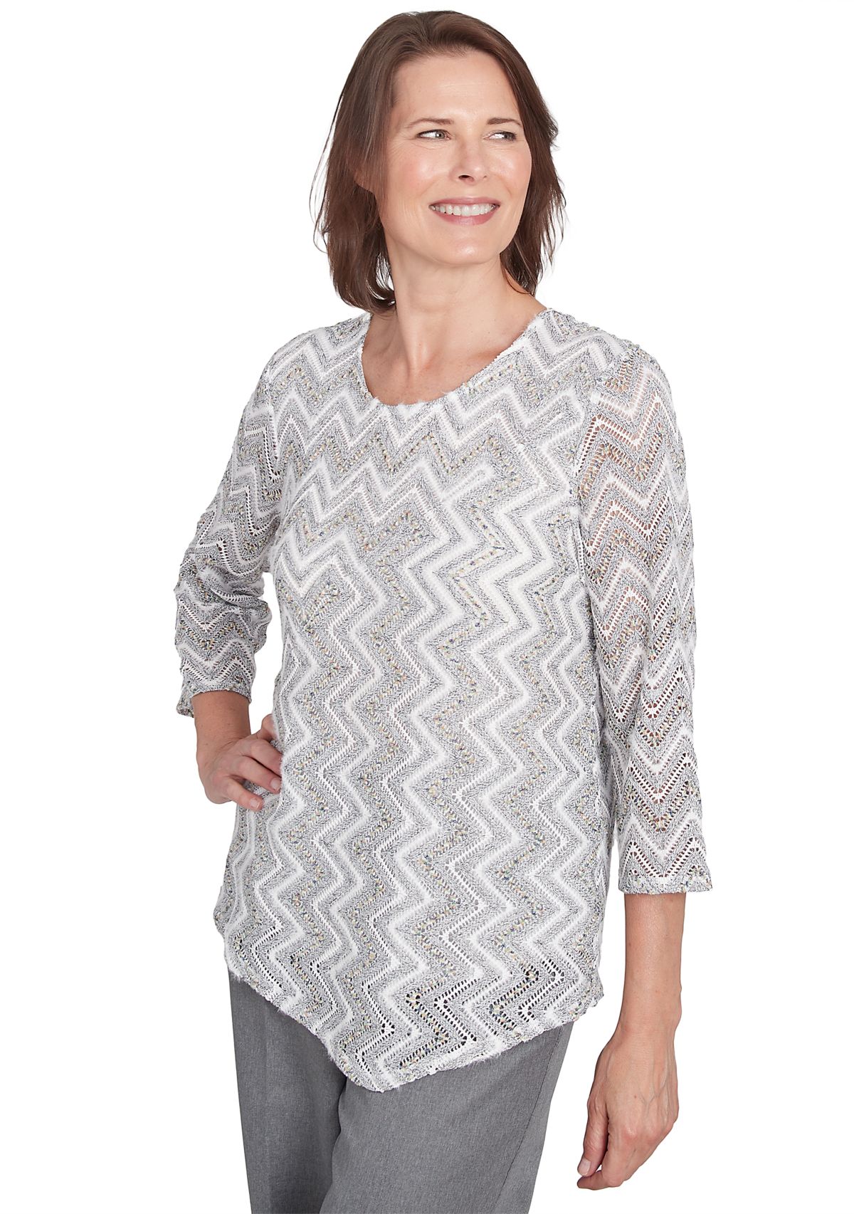 Womens Copenhagen Spliced Zig Zag T-Shirt