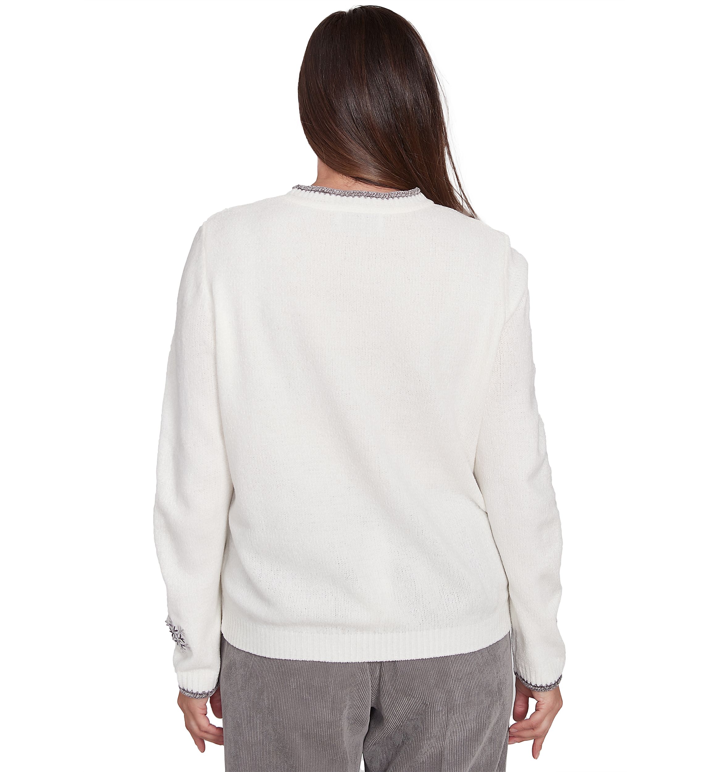 Womens Copenhagen Snowflakes Chenille Top