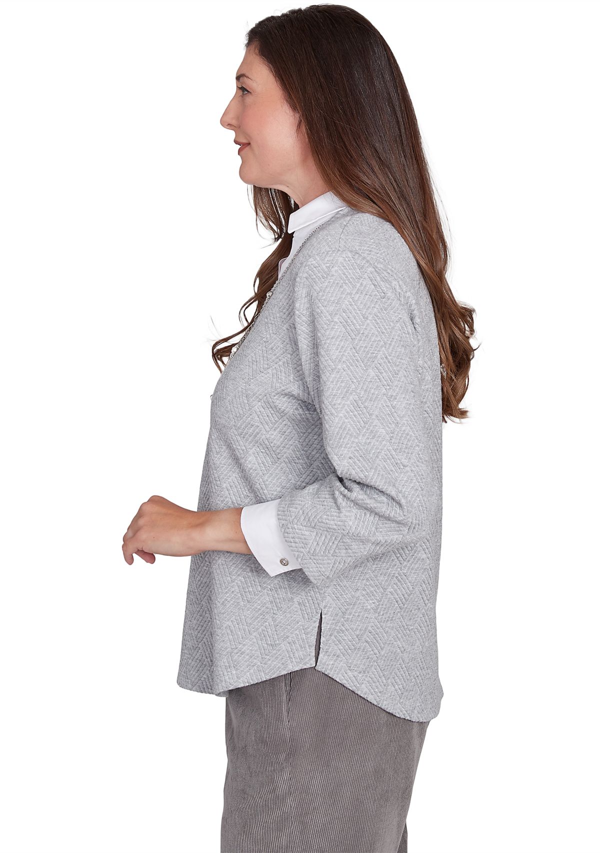 Petite Copenhagen Winter White Top