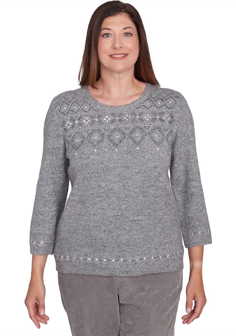 Petite Copenhagen Fairisle Heat Set Sweater