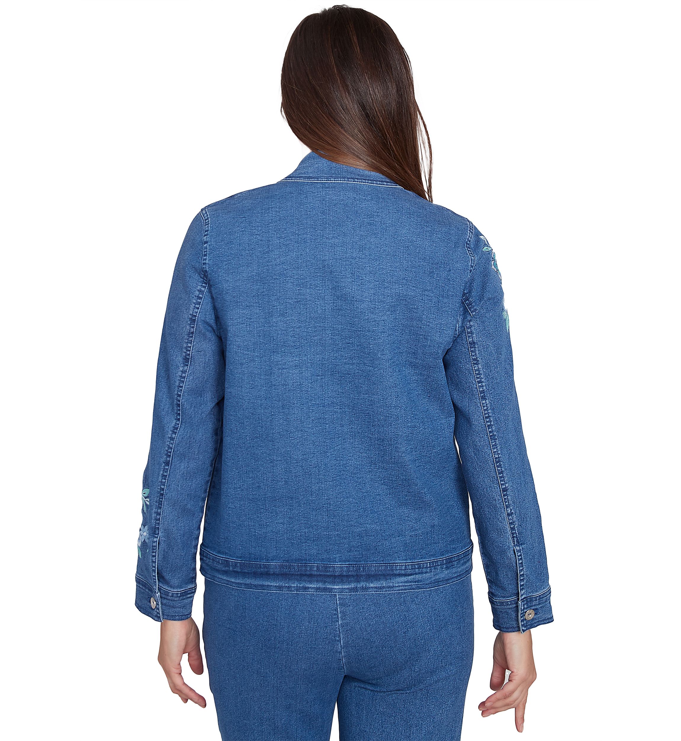 Womens Lake Victoria Embroidered Denim Jacket