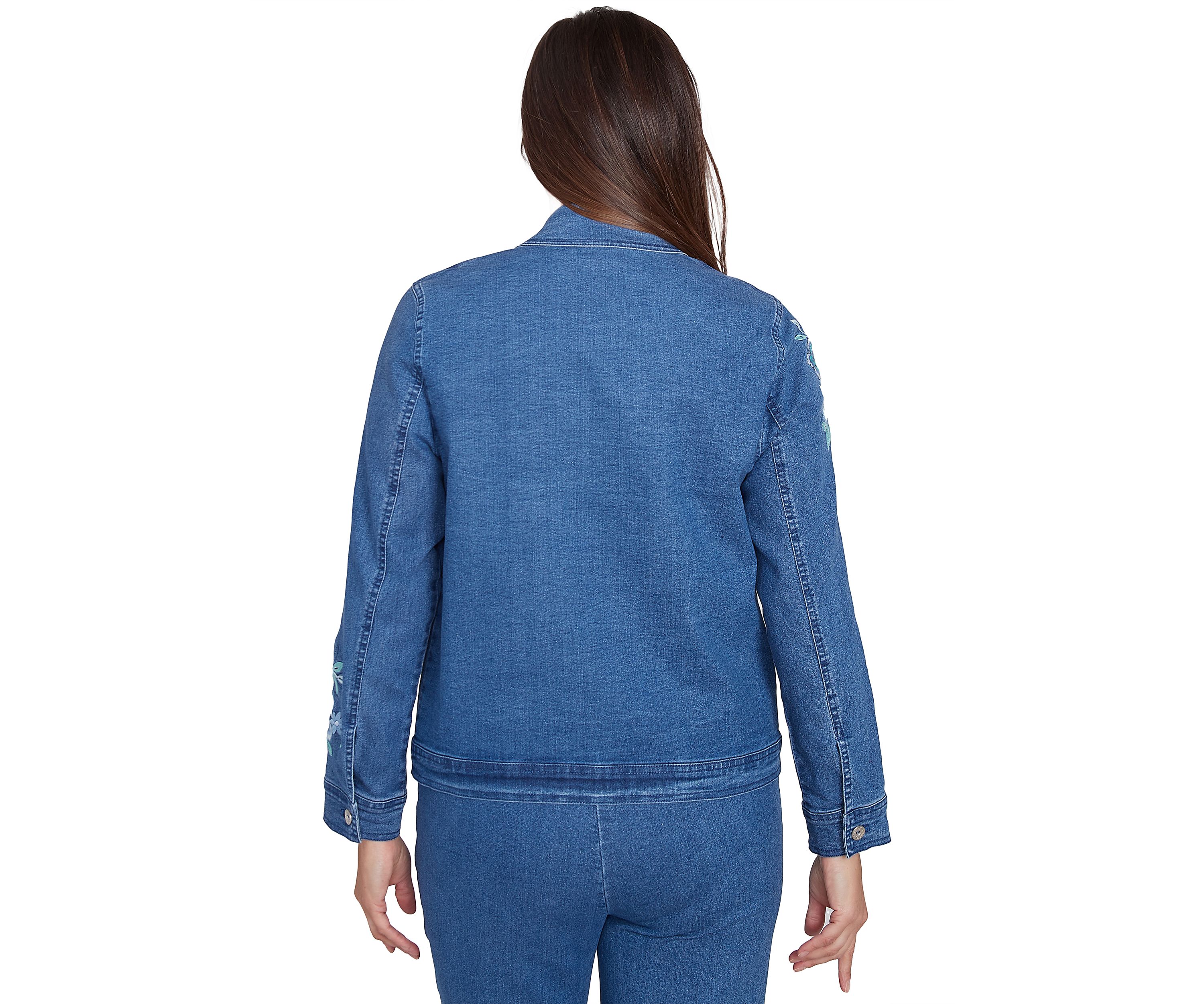Womens Lake Victoria Embroidered Denim Jacket