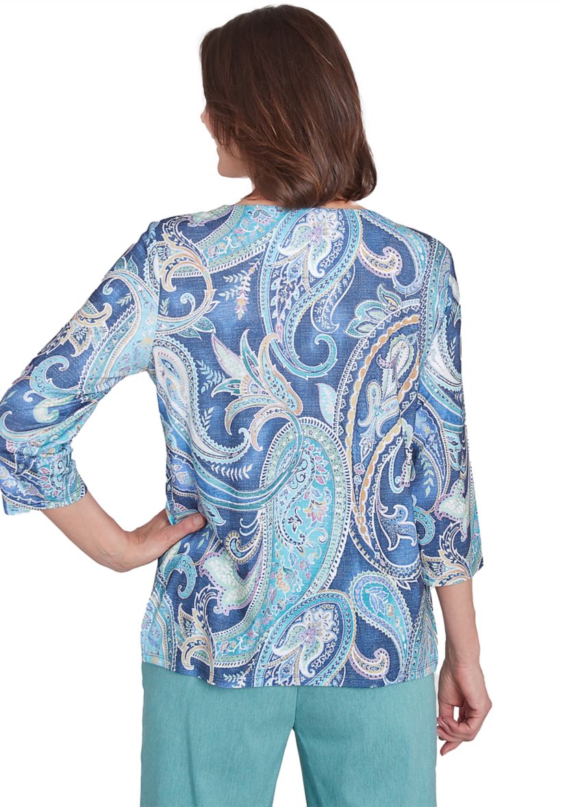 Womens Lake Victoria Paisley T-Shirt
