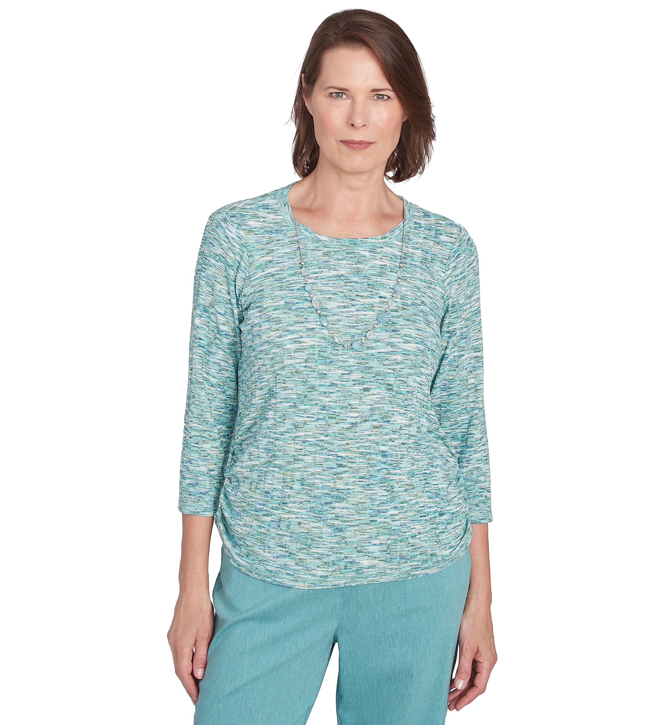 Womens Lake Victoria Space Dye Drop Needle Top
