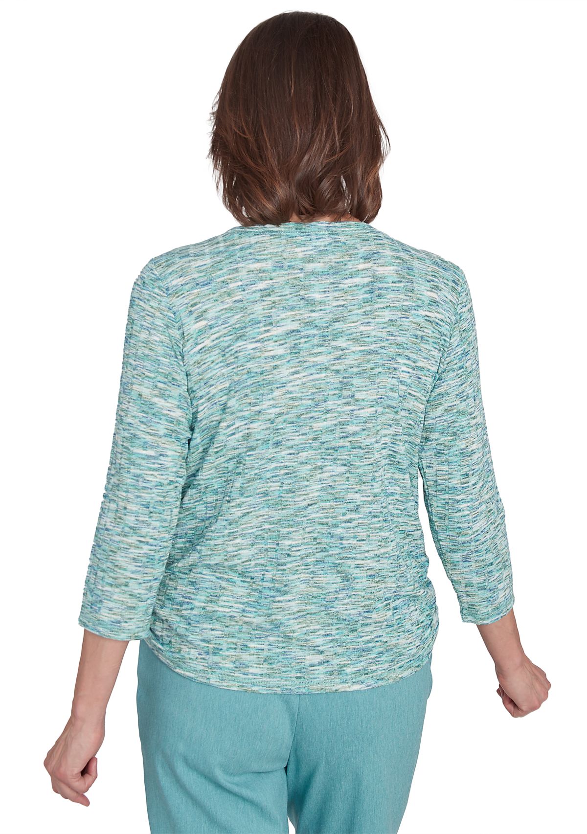 Womens Lake Victoria Space Dye Drop Needle Top