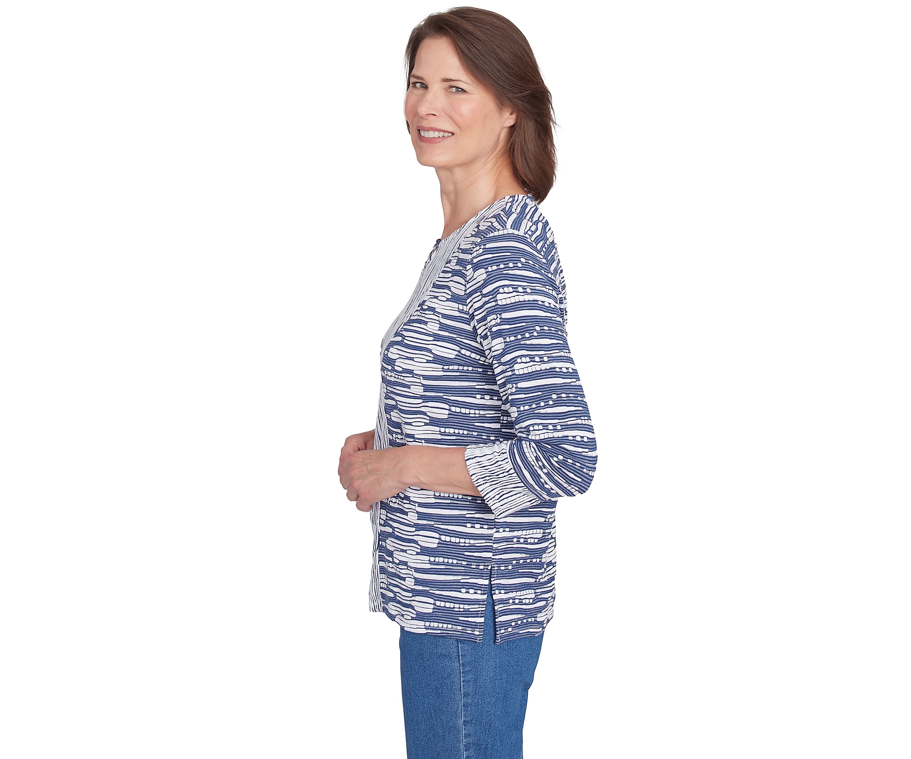 Womens Lake Victoria Spliced Texture Top