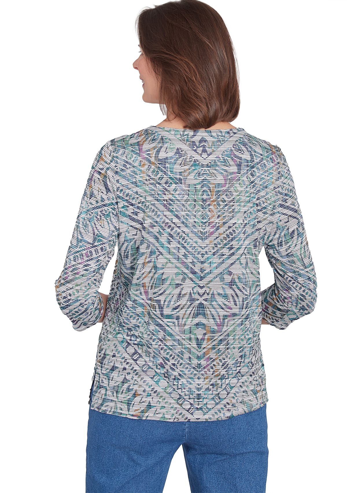 Womens Lake Victoria Chevron Stripe Top