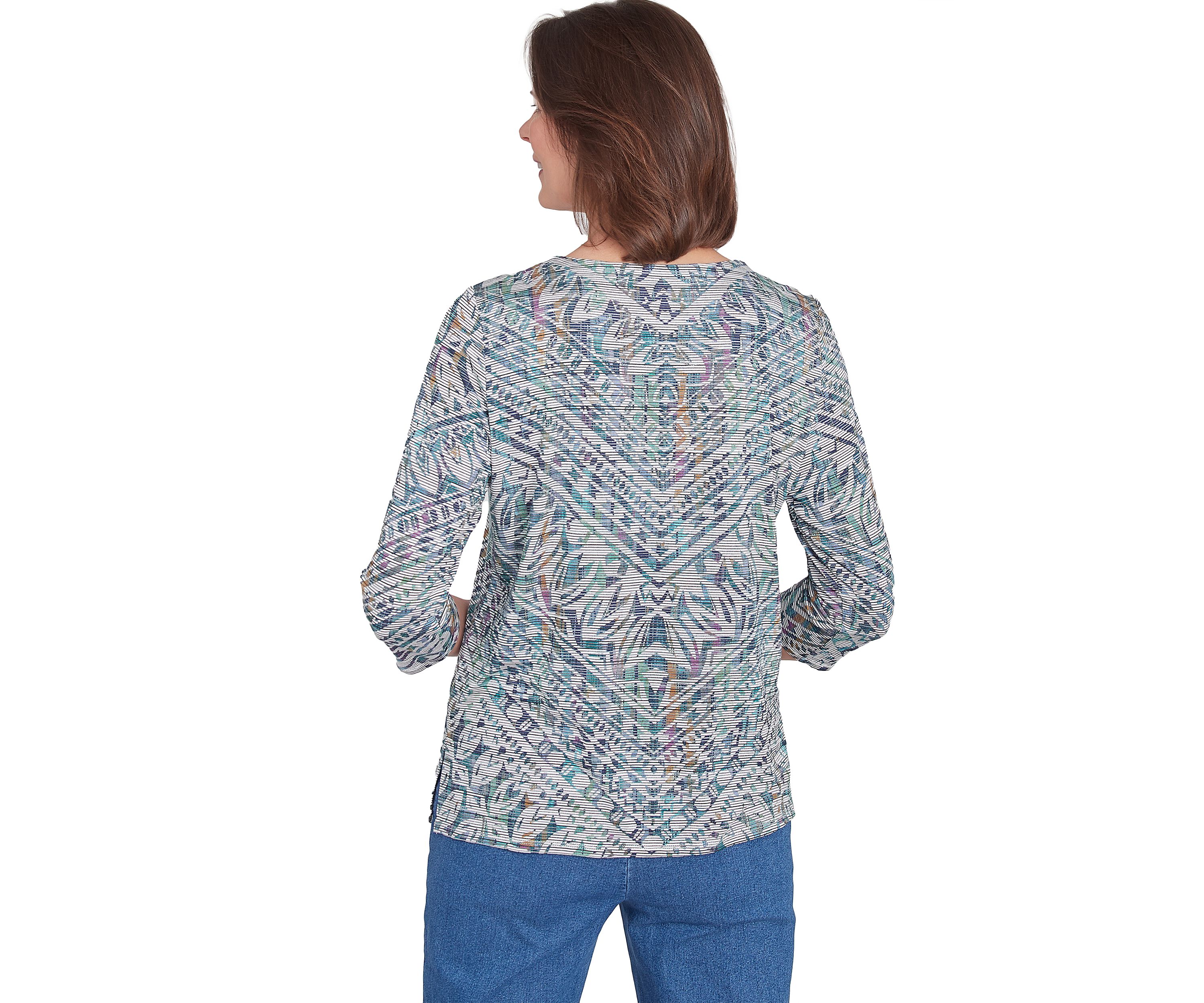 Womens Lake Victoria Chevron Stripe Top